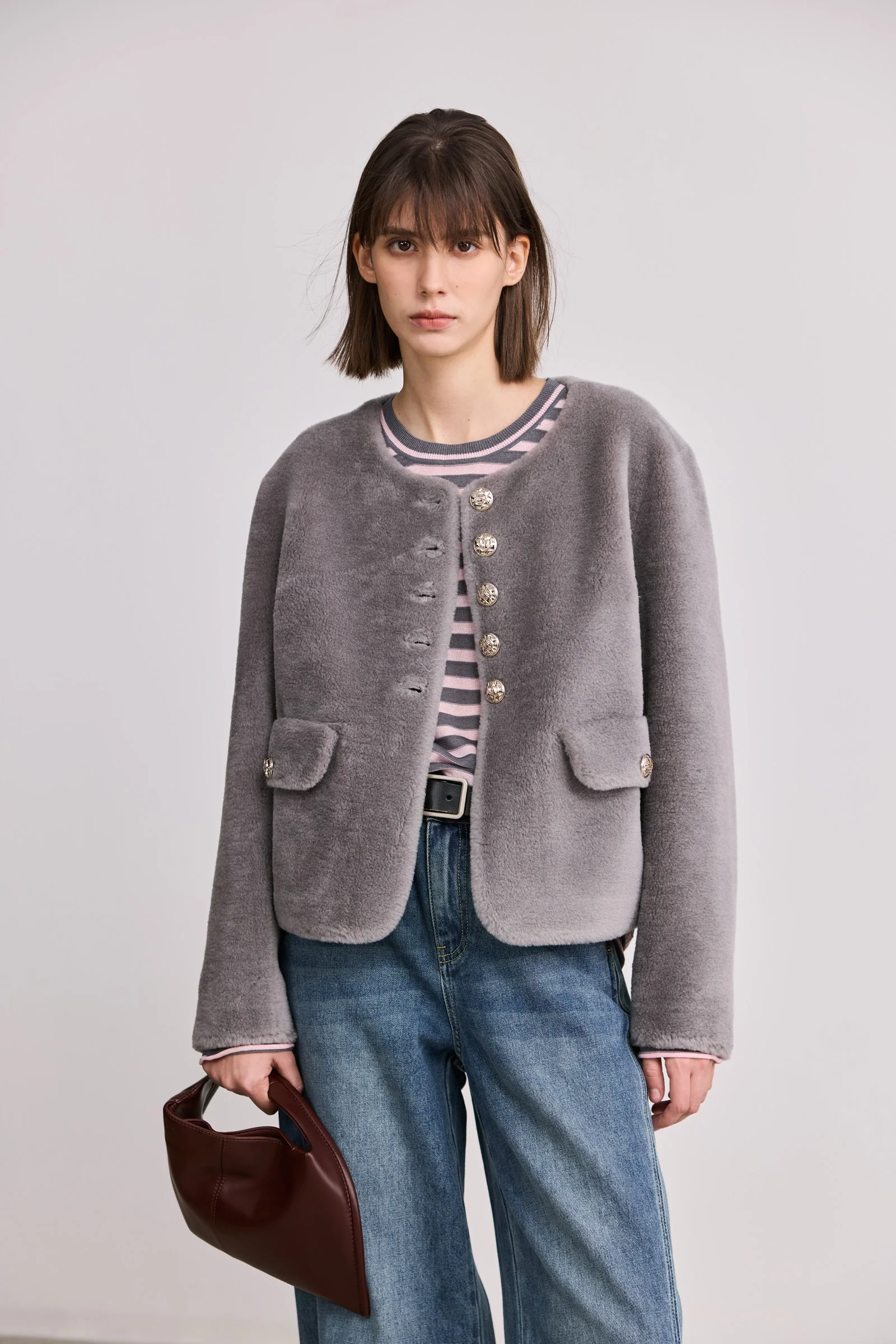 100% Wool Boucle Jacket