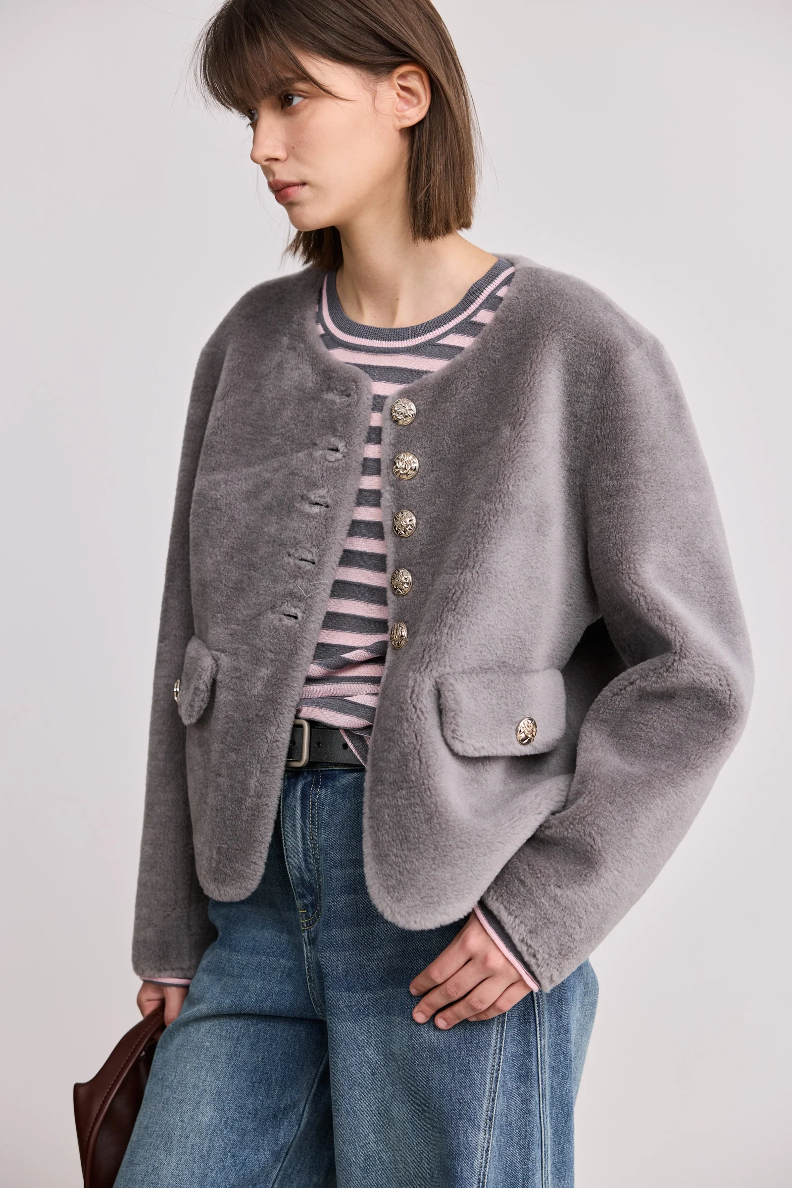 100% Wool Boucle Jacket - Image 5