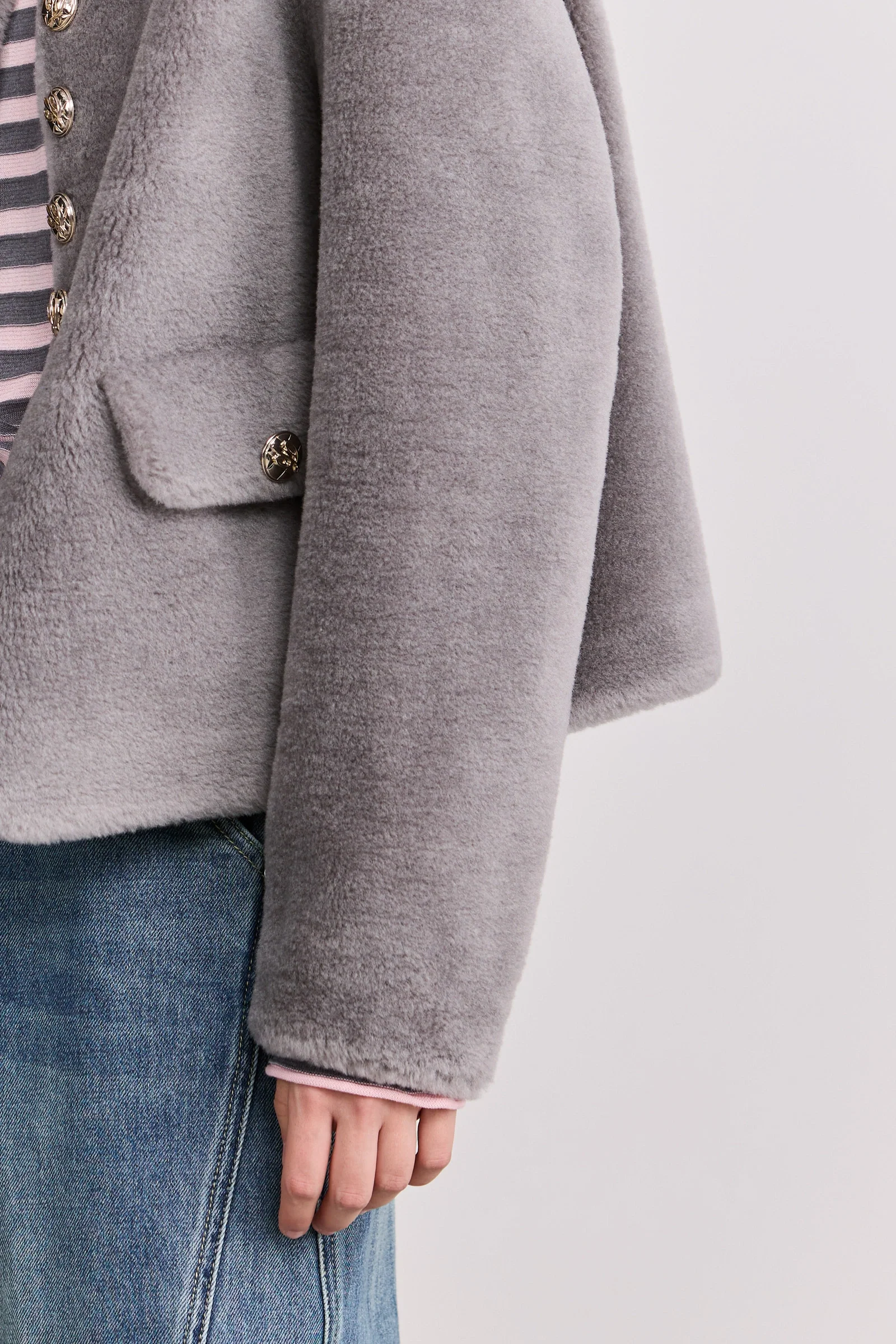 100% Wool Boucle Jacket - Image 8