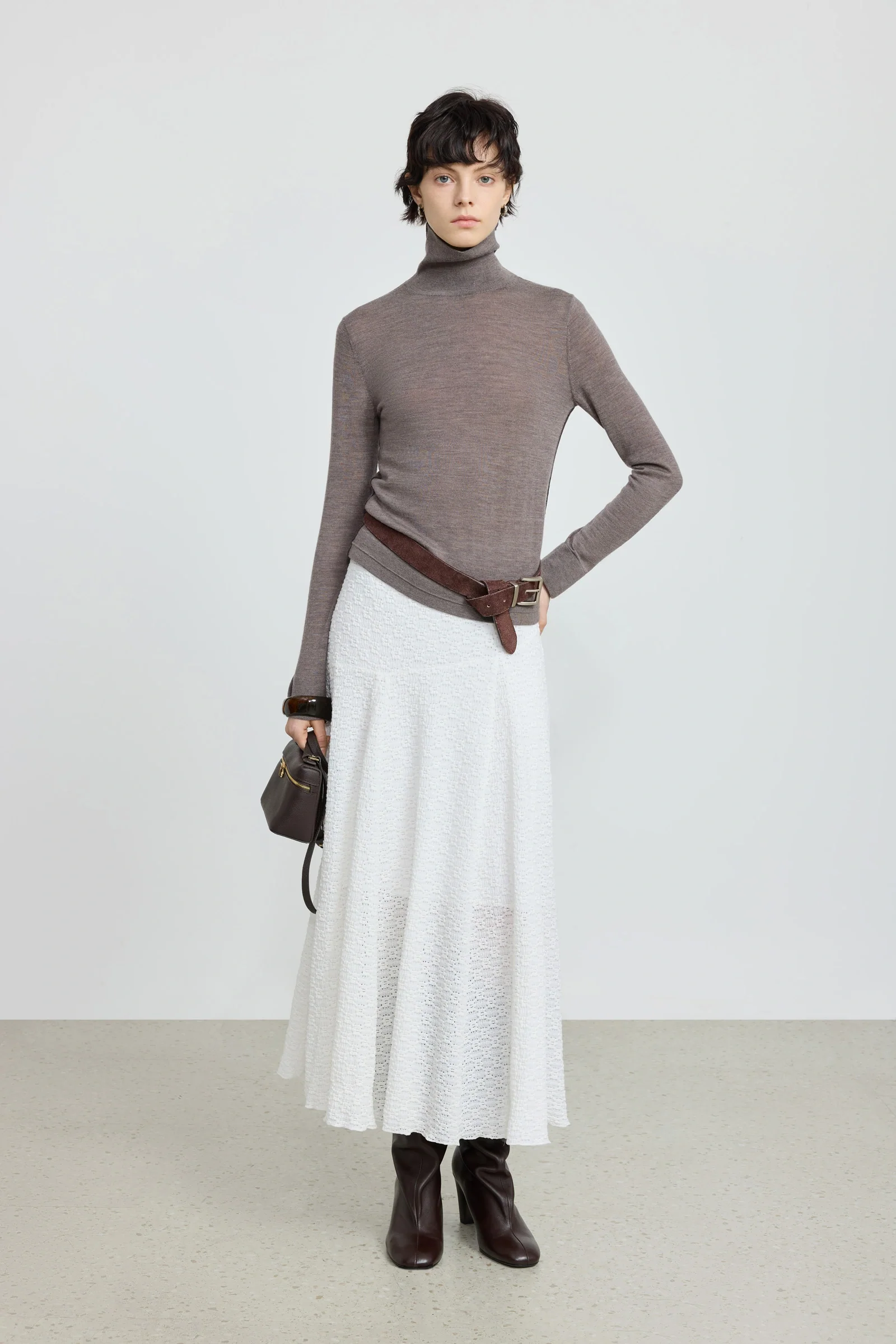 100% Wool Reversible Turtleneck - Image 3