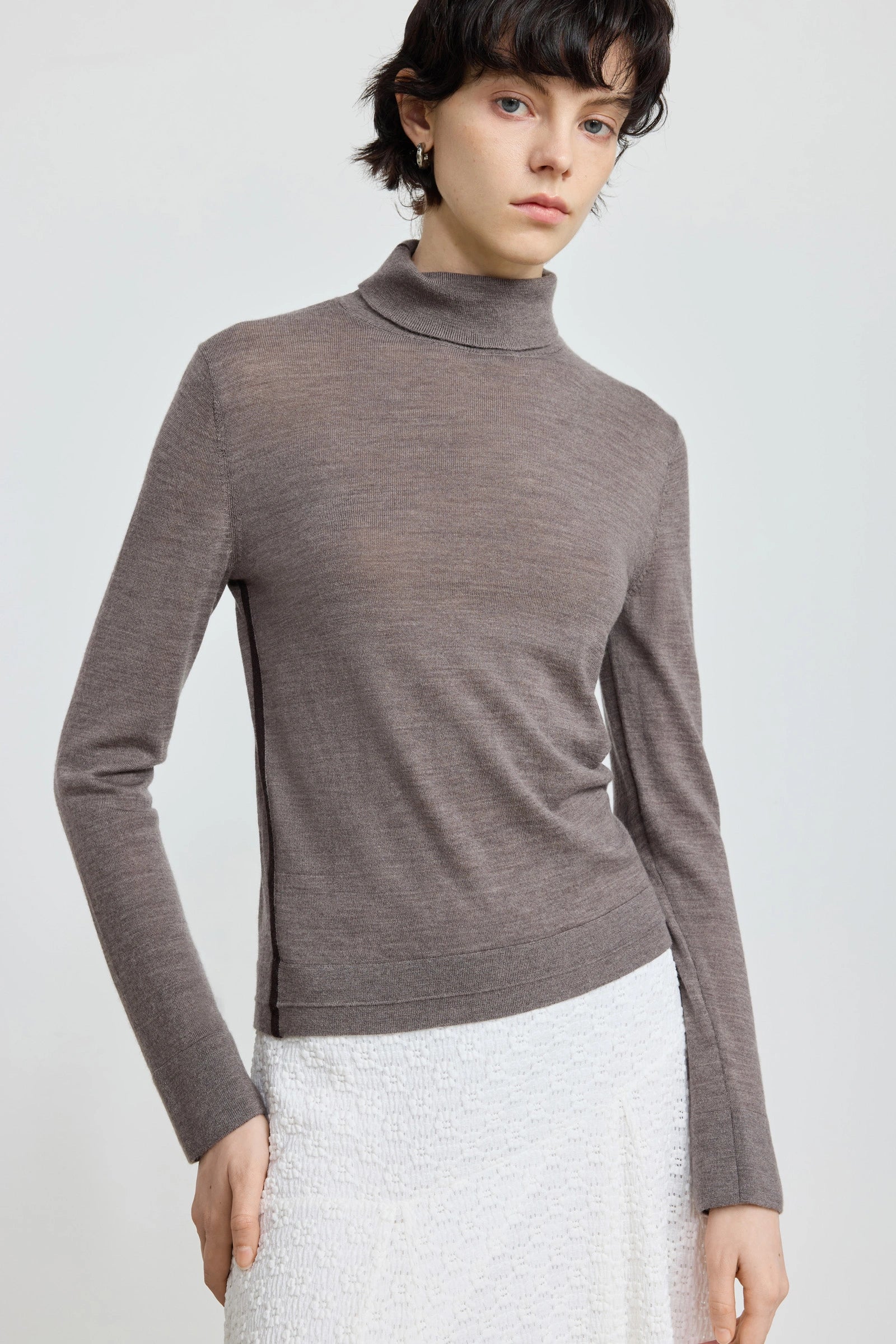 100% Wool Reversible Turtleneck - Image 6