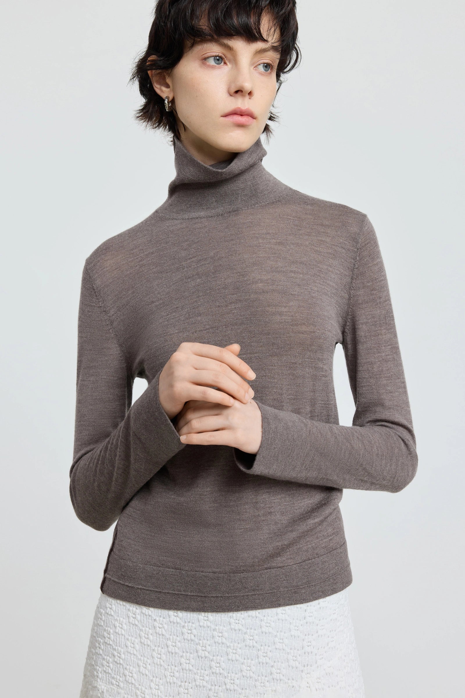 100% Wool Reversible Turtleneck - Image 7
