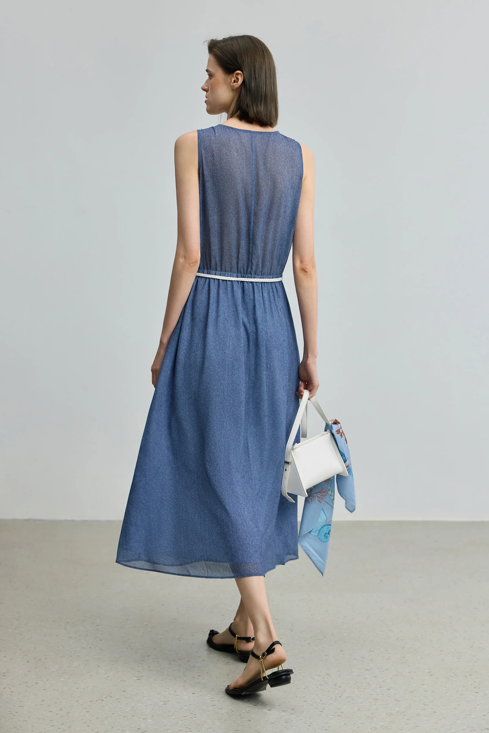 [ART] LILY Cowl Neck Sleeveless Dress - Image 3