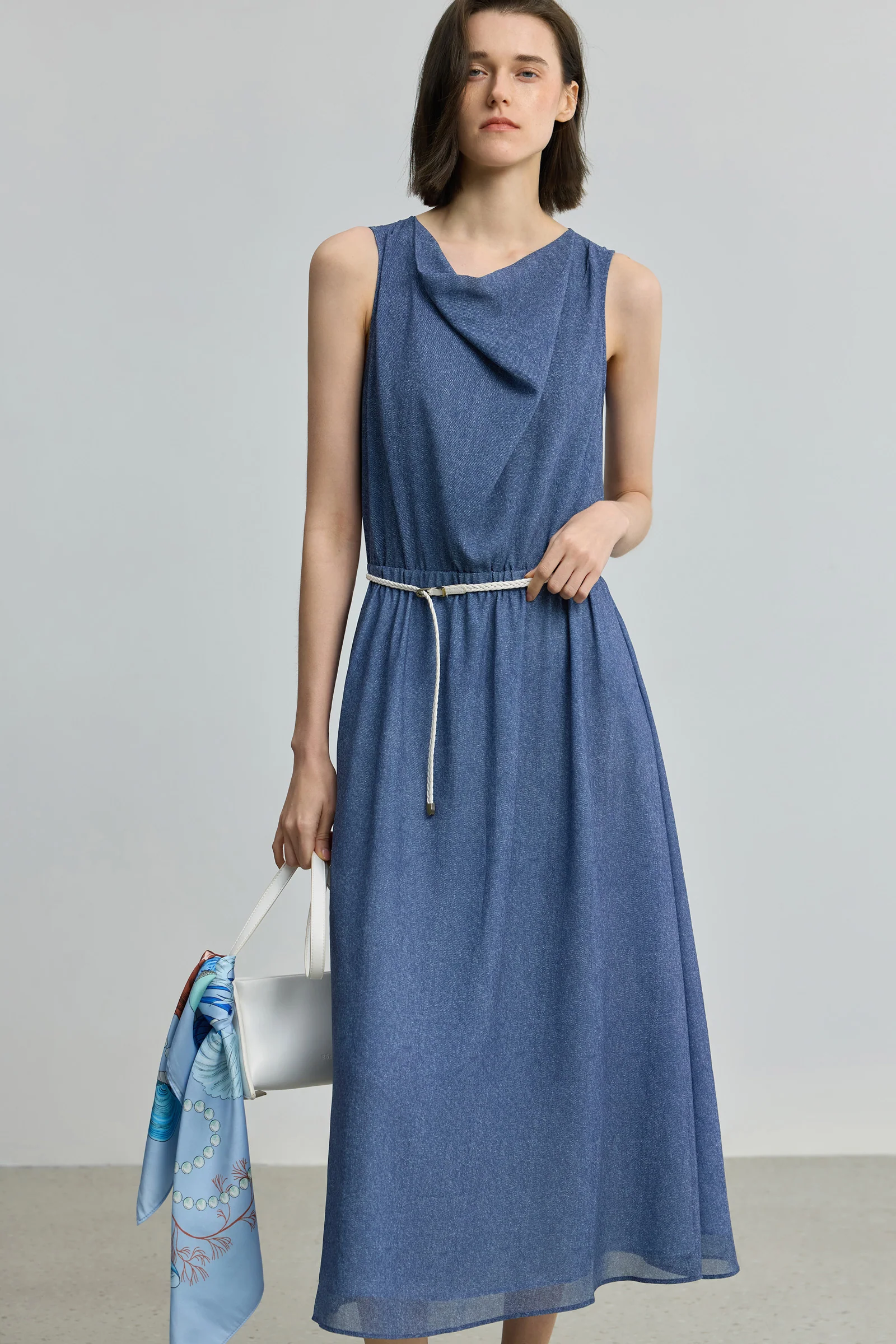 [ART] LILY Cowl Neck Sleeveless Dress - Image 4