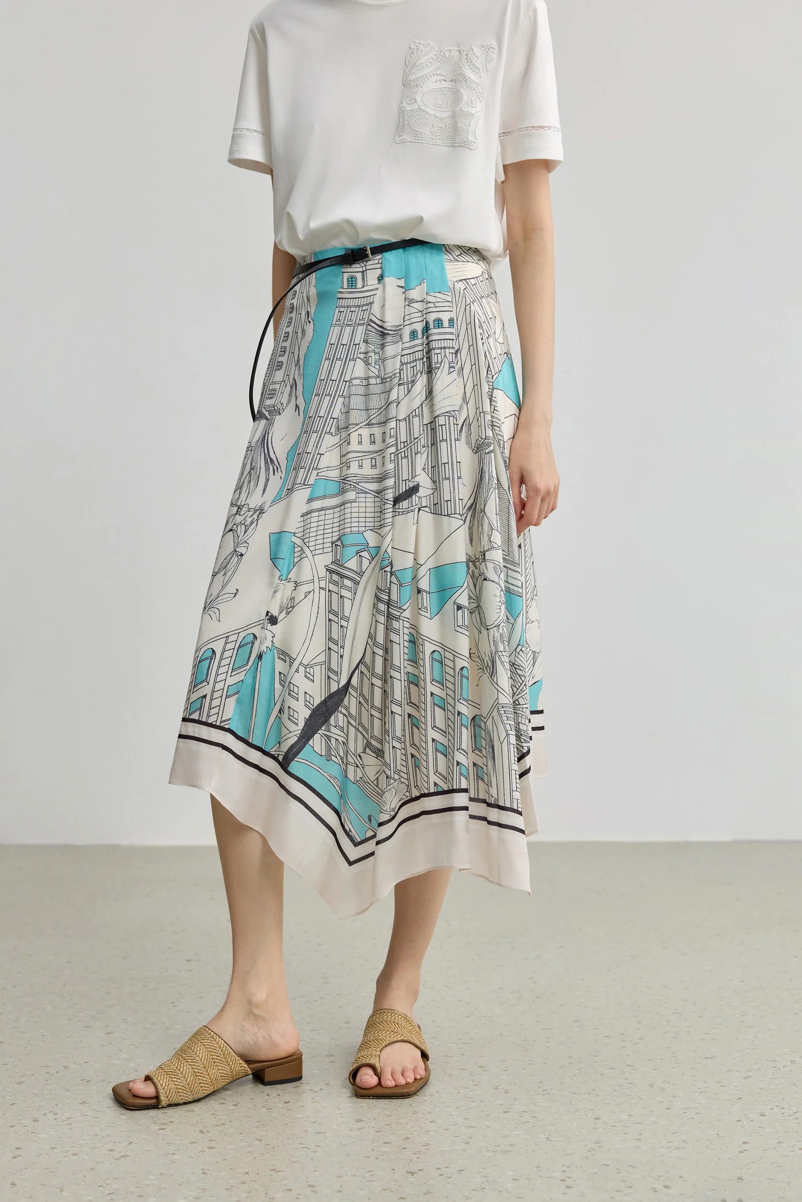 [ART] LILY Printed A-Line Skirt - Image 5