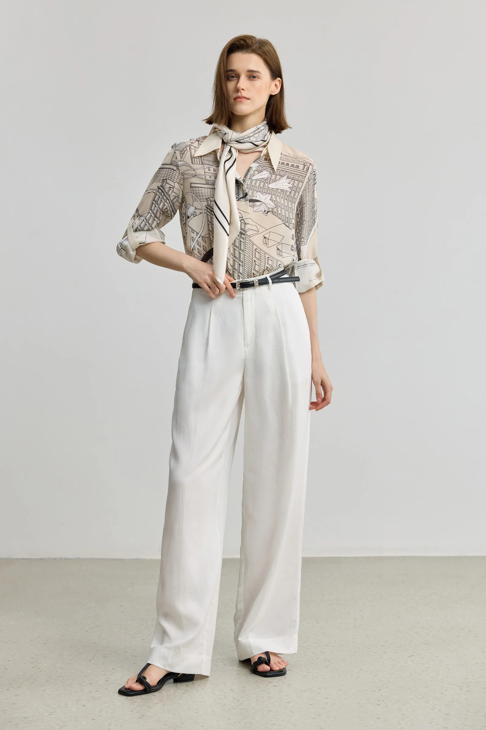 [ART] LILY Printed Acetate Shirt Jacket - Image 3