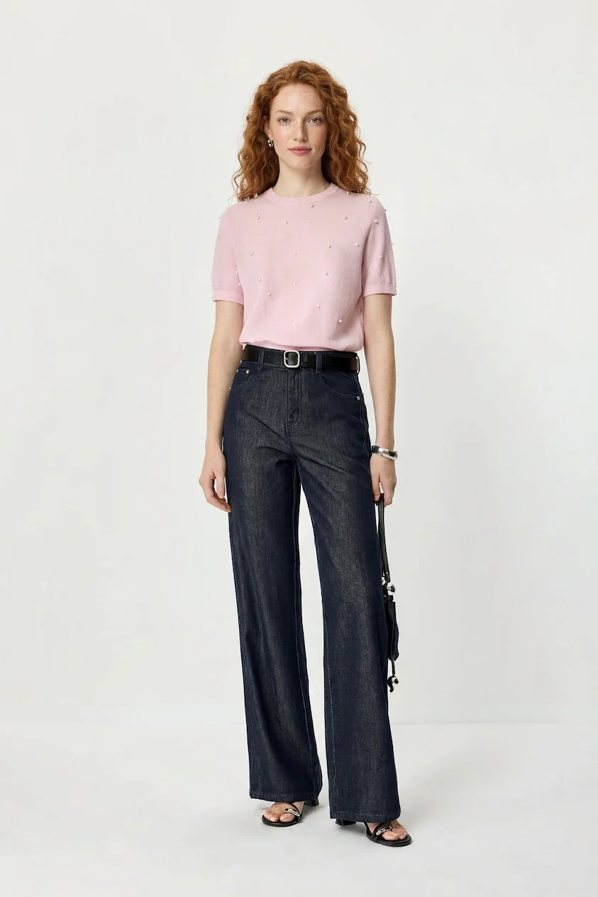 Beaded Knit Tee - Image 2