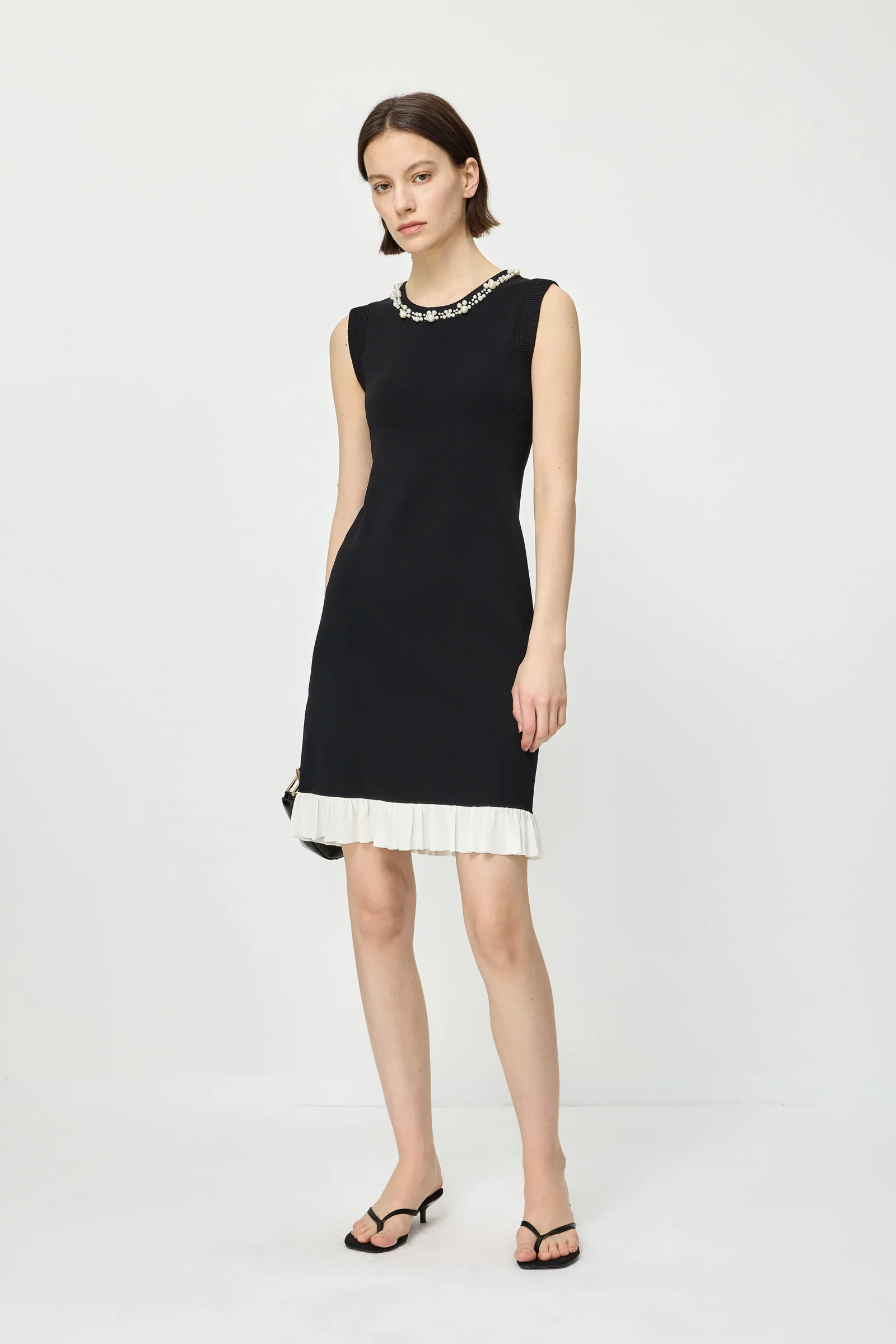 Beaded Sleeveless Dress - Image 2