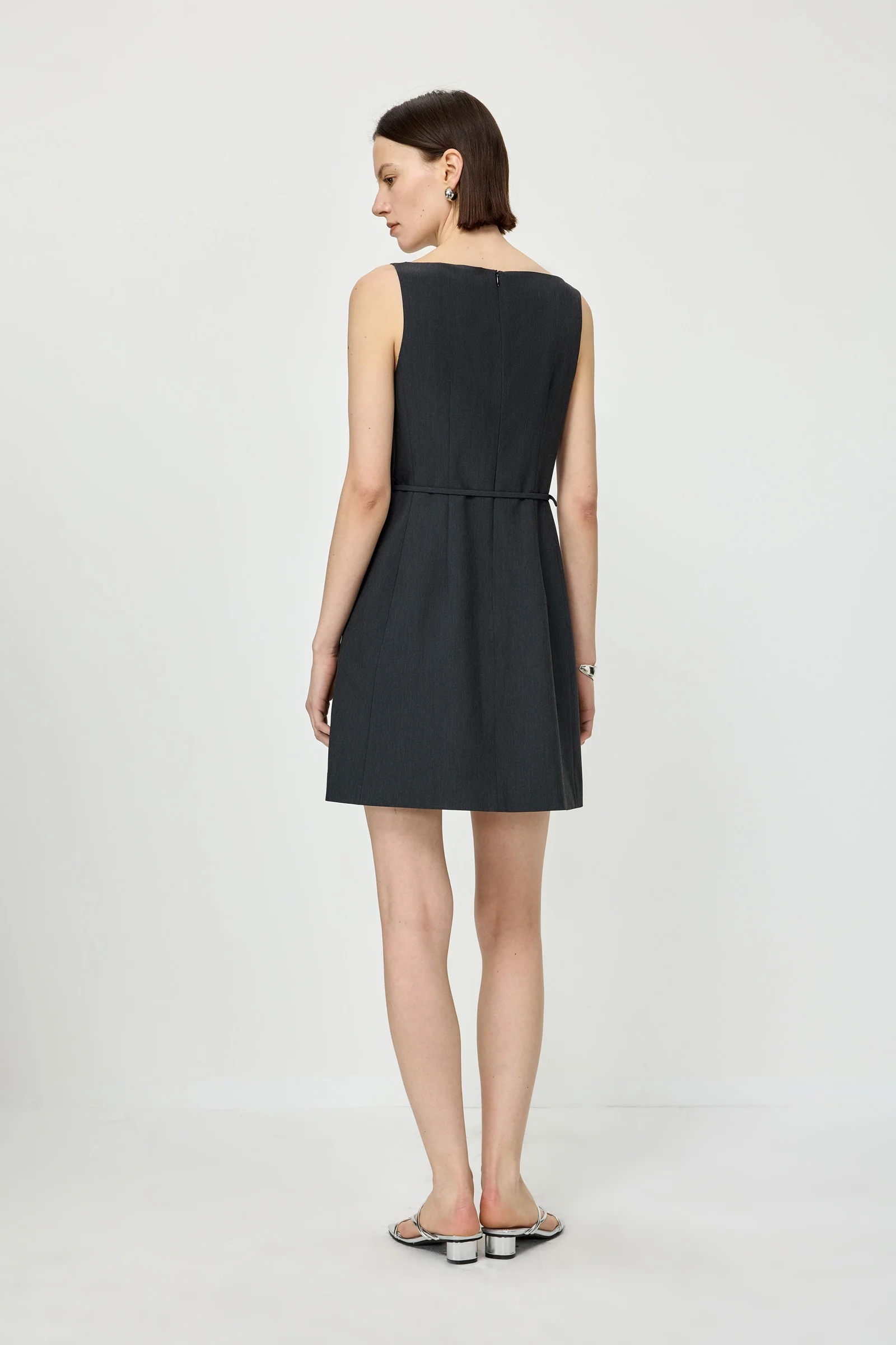 Belted Column Dress - Image 3