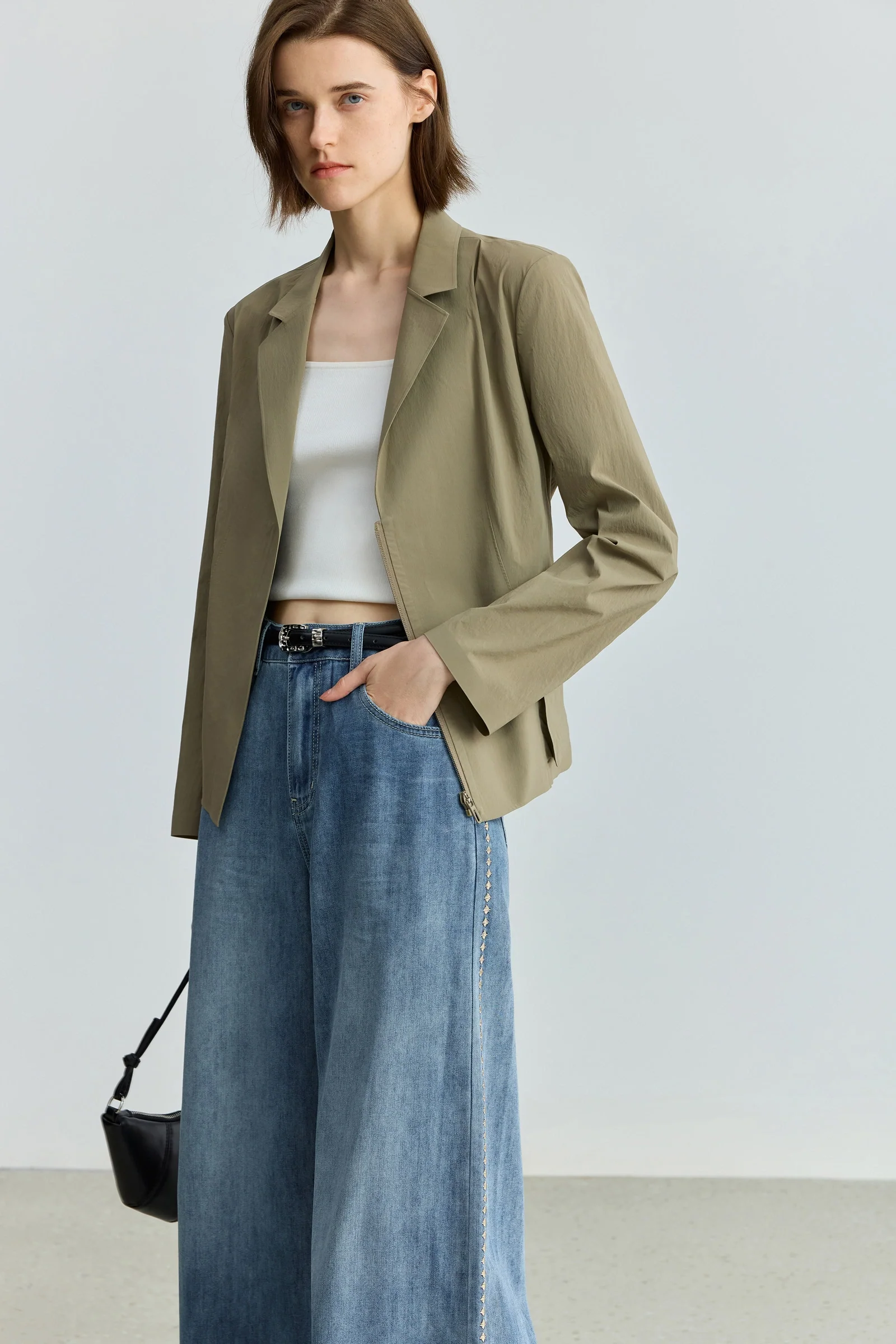 LILY Cinched Waist Lightweight Blazer - Image 14