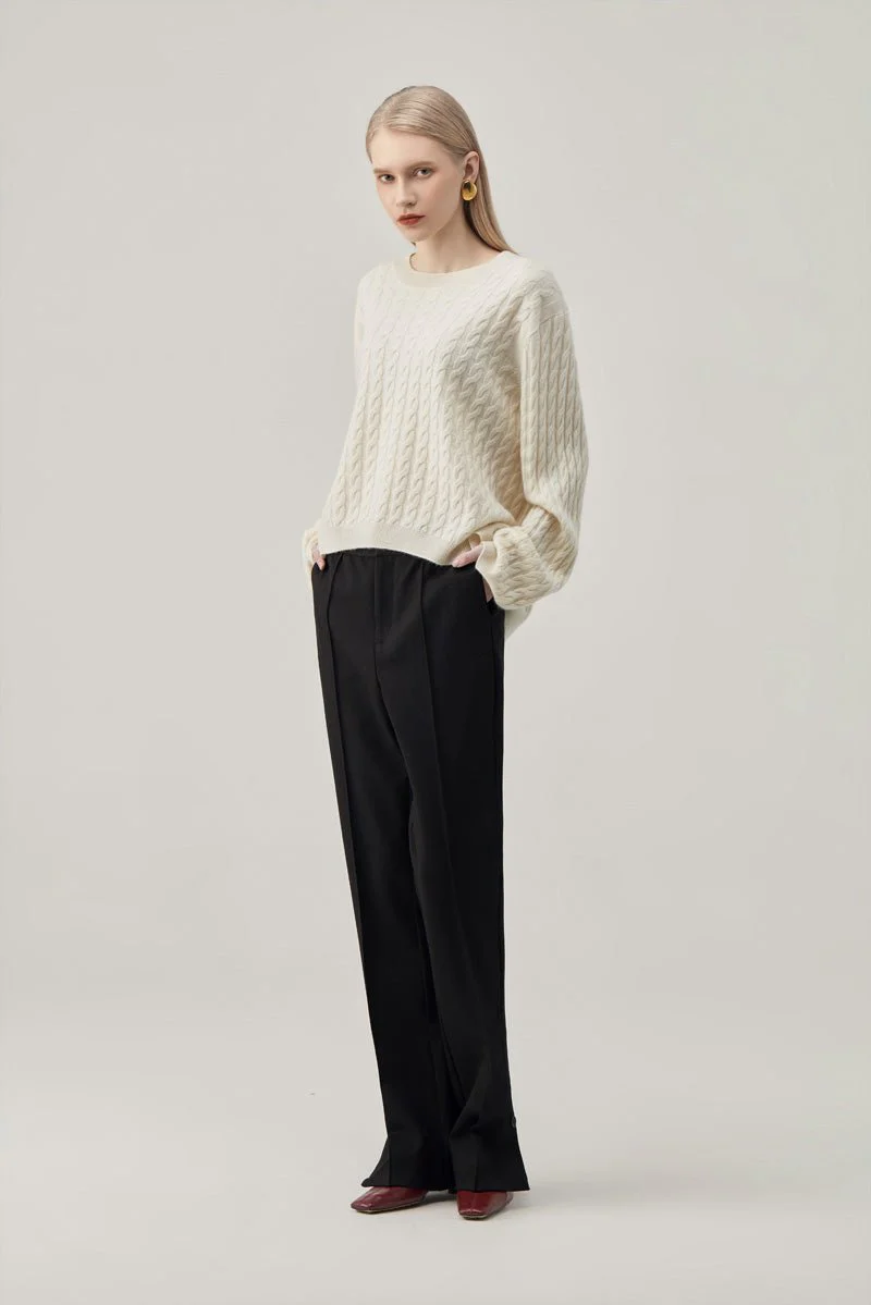 Cable-Knit Cashmere Sweater - Image 3