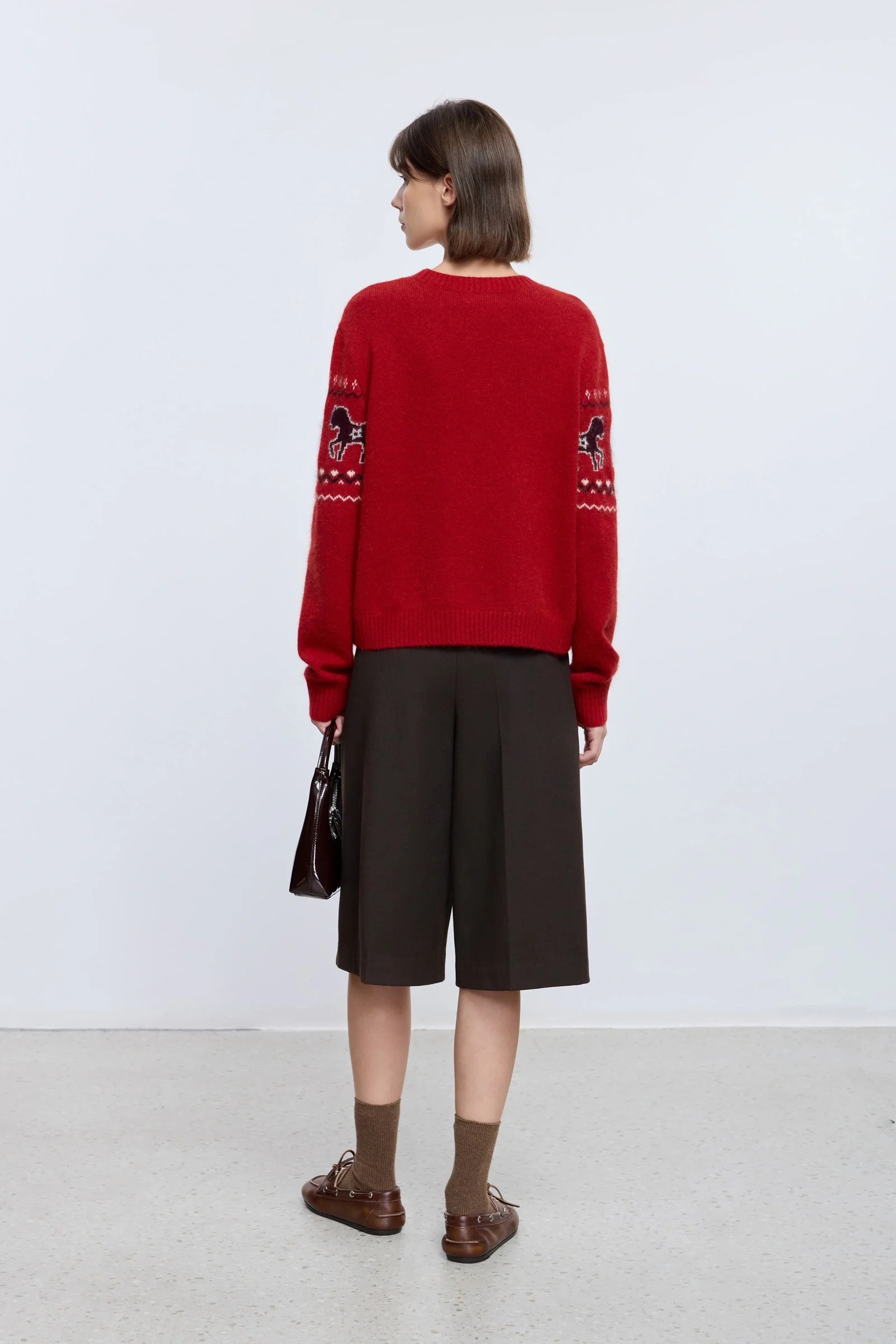 Colorblock Fair Isle Wool Sweater - Image 4