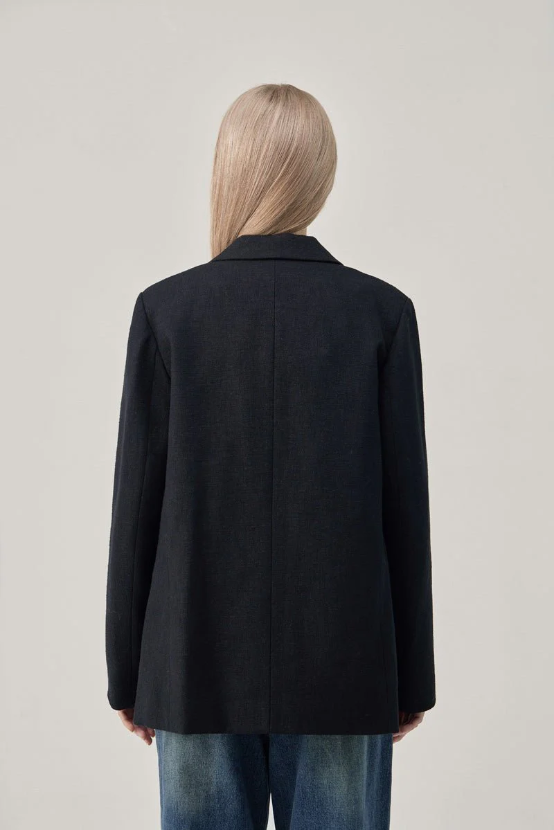 Double-Breasted Vent Blazer - Image 4