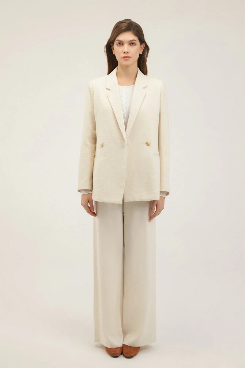 Double-Breasted Vent Blazer - Image 7