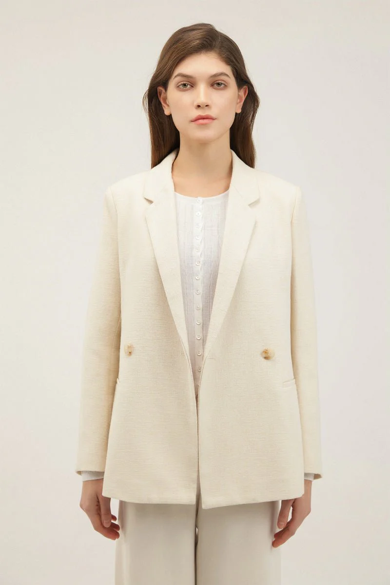 Double-Breasted Vent Blazer - Image 8