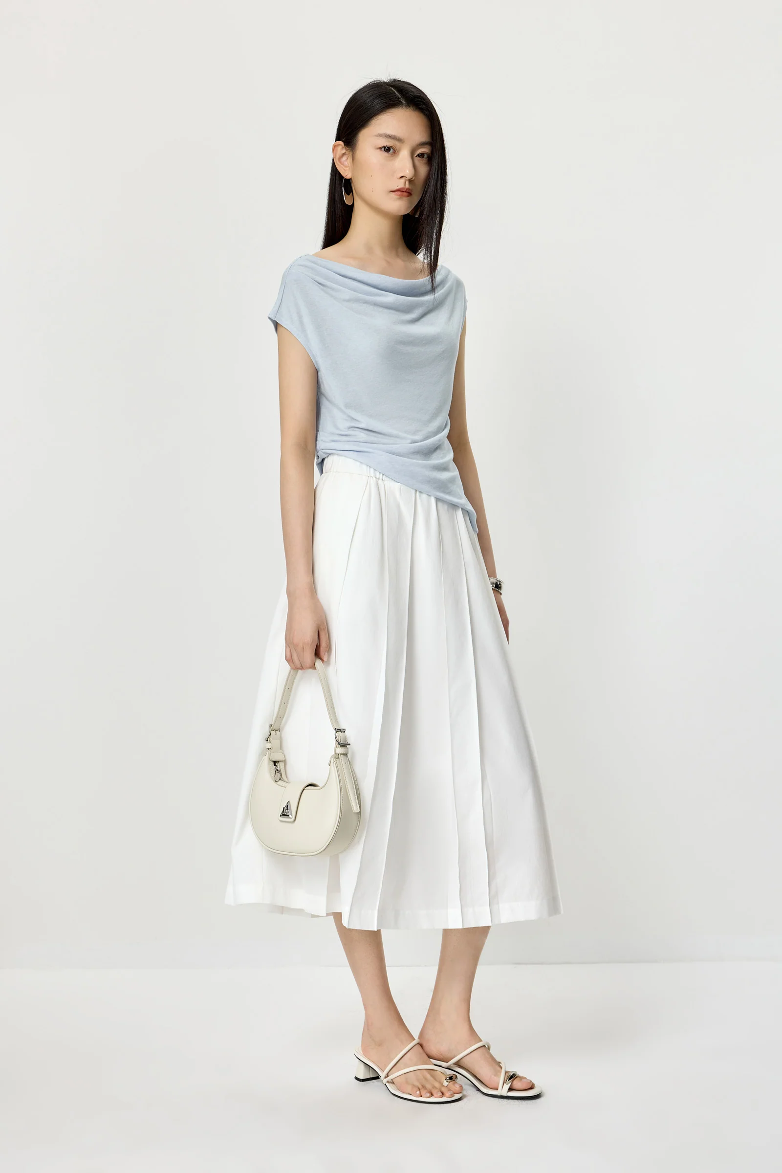 Draped Knit Tee - Image 3