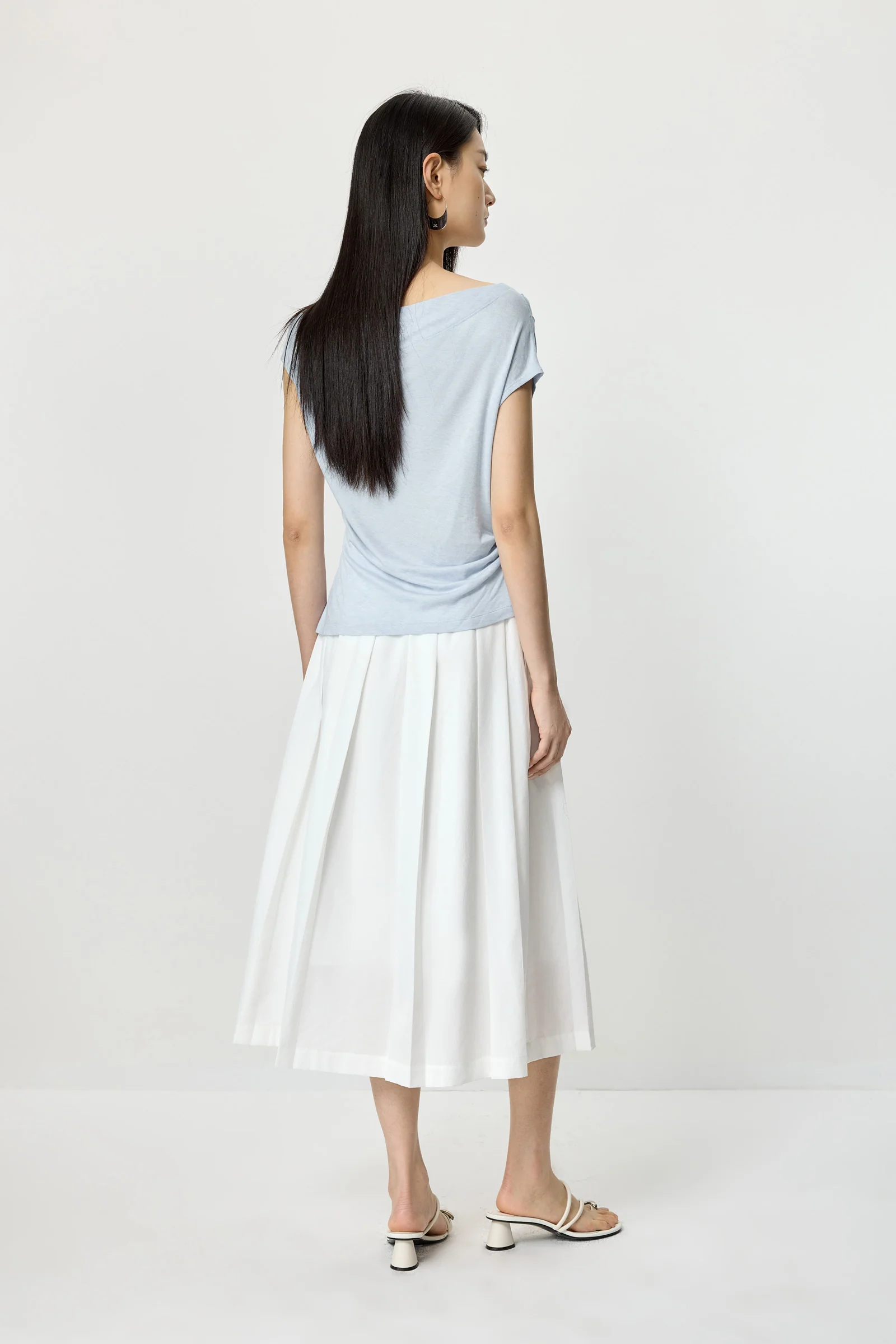 Draped Knit Tee - Image 4
