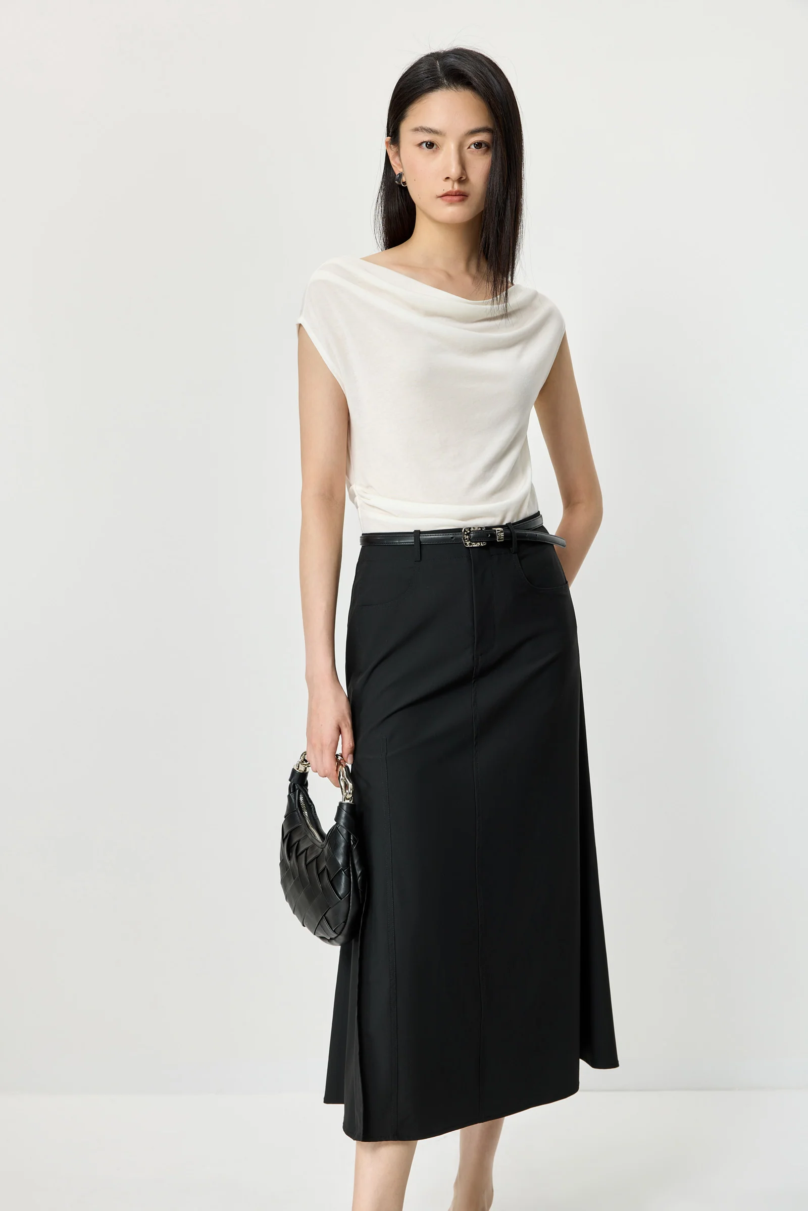 Draped Knit Tee - Image 7