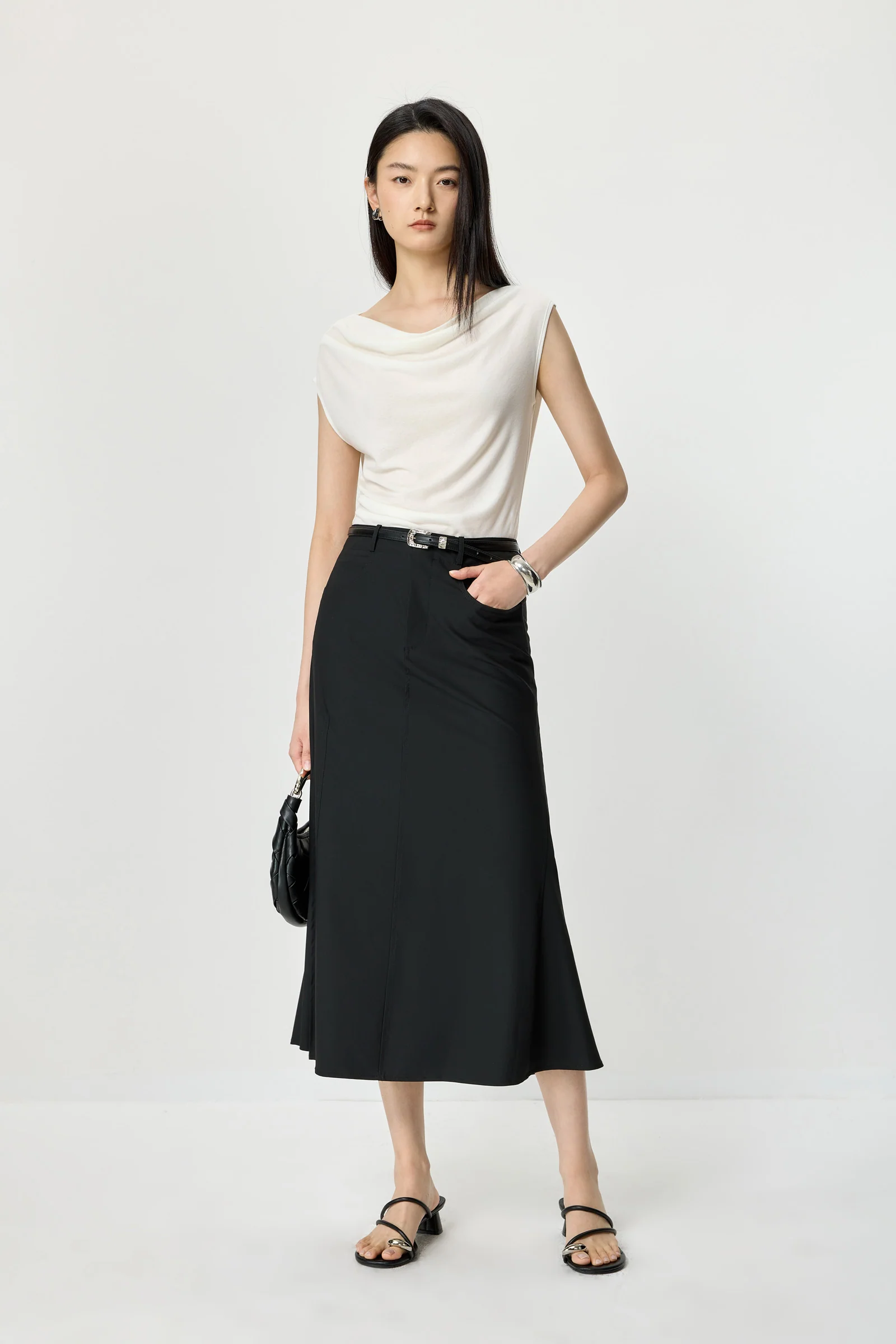 Draped Knit Tee - Image 8