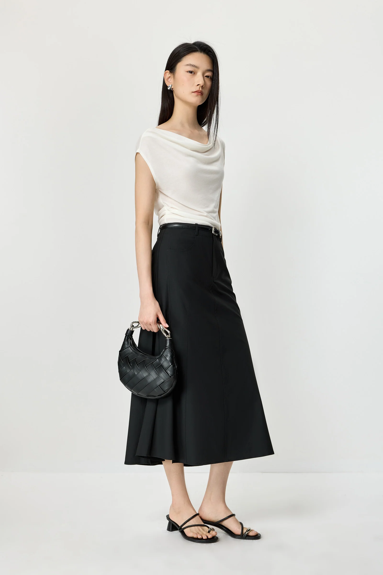 Draped Knit Tee - Image 9