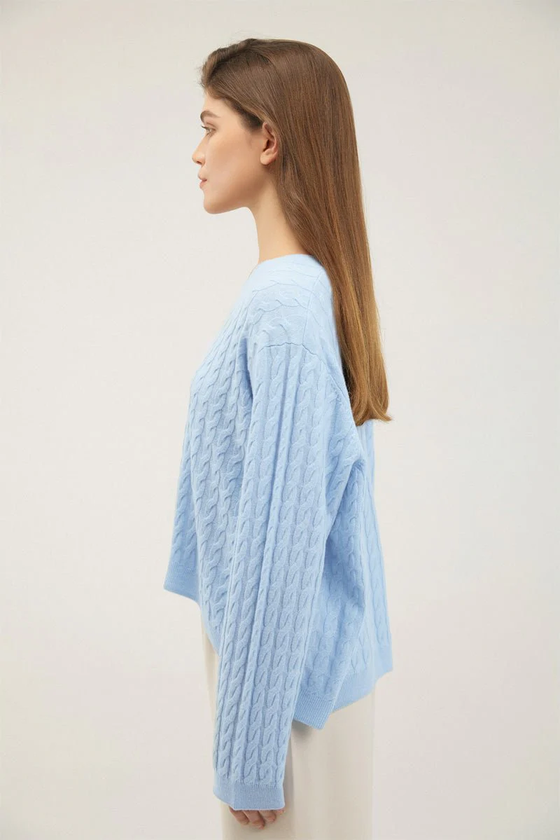Ivy Cashmere Cable Sweater - Image 4