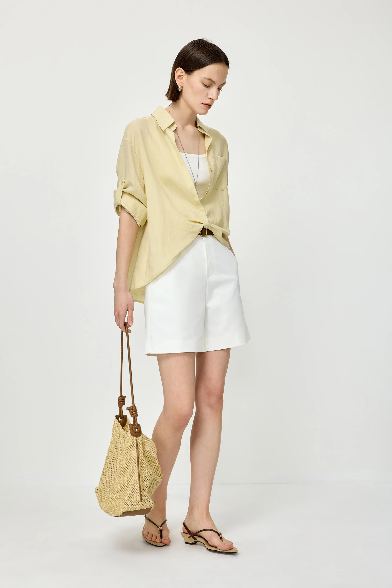 Knotted Collar Blouse - Image 9