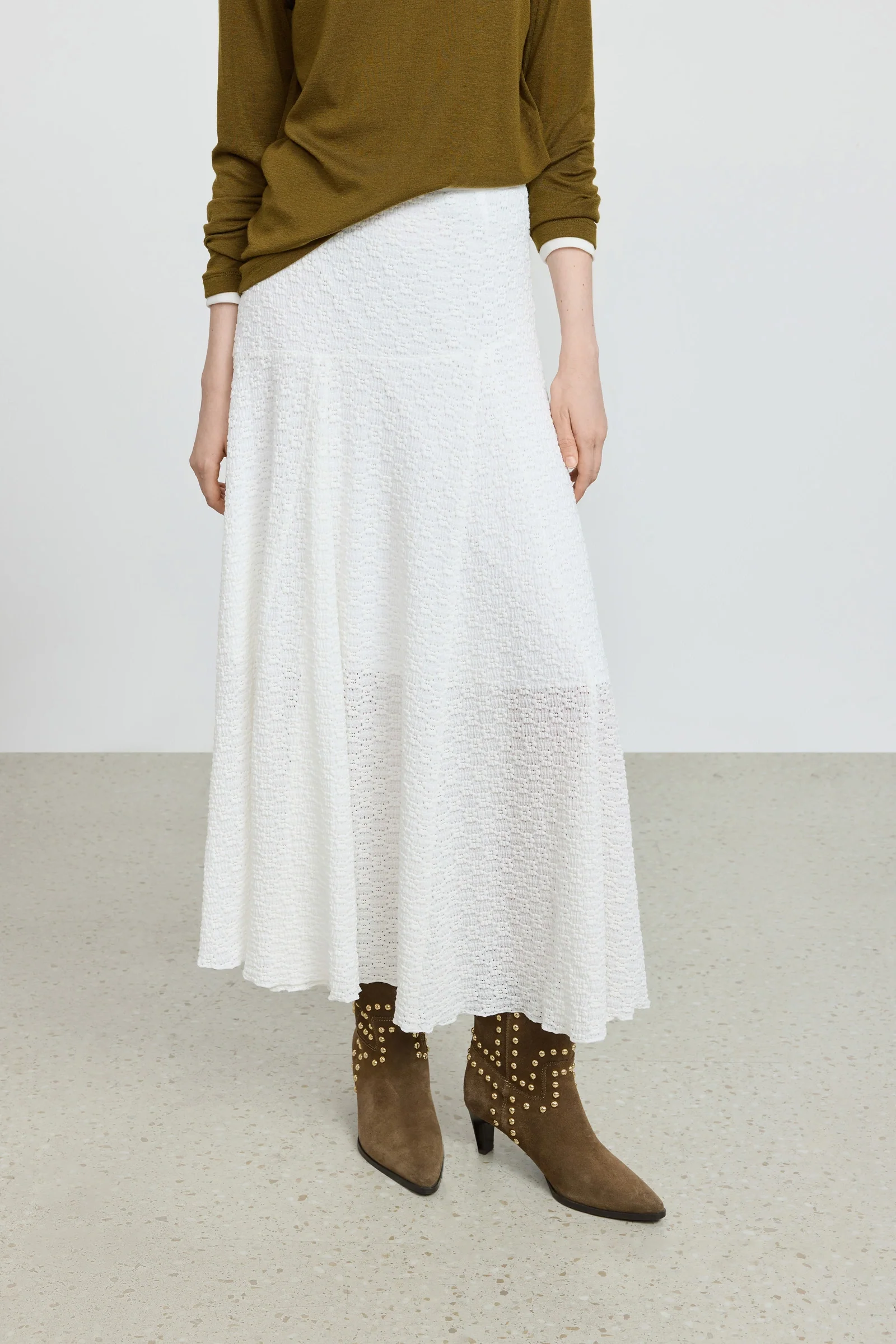 Lace Textured Skirt - Image 2