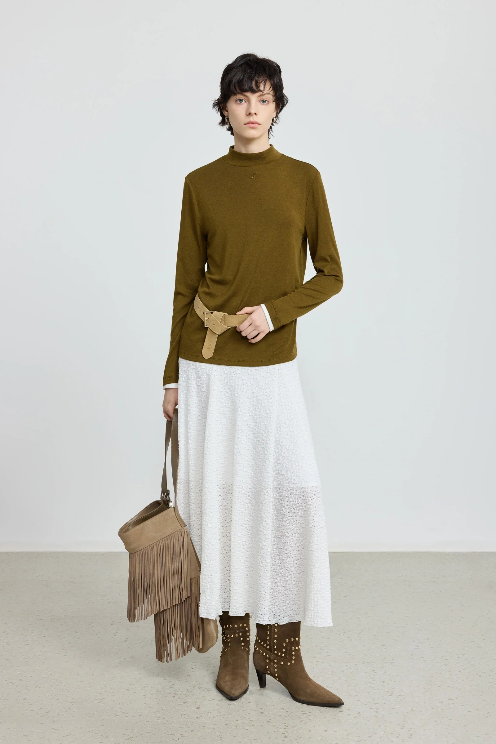 Lace Textured Skirt - Image 3