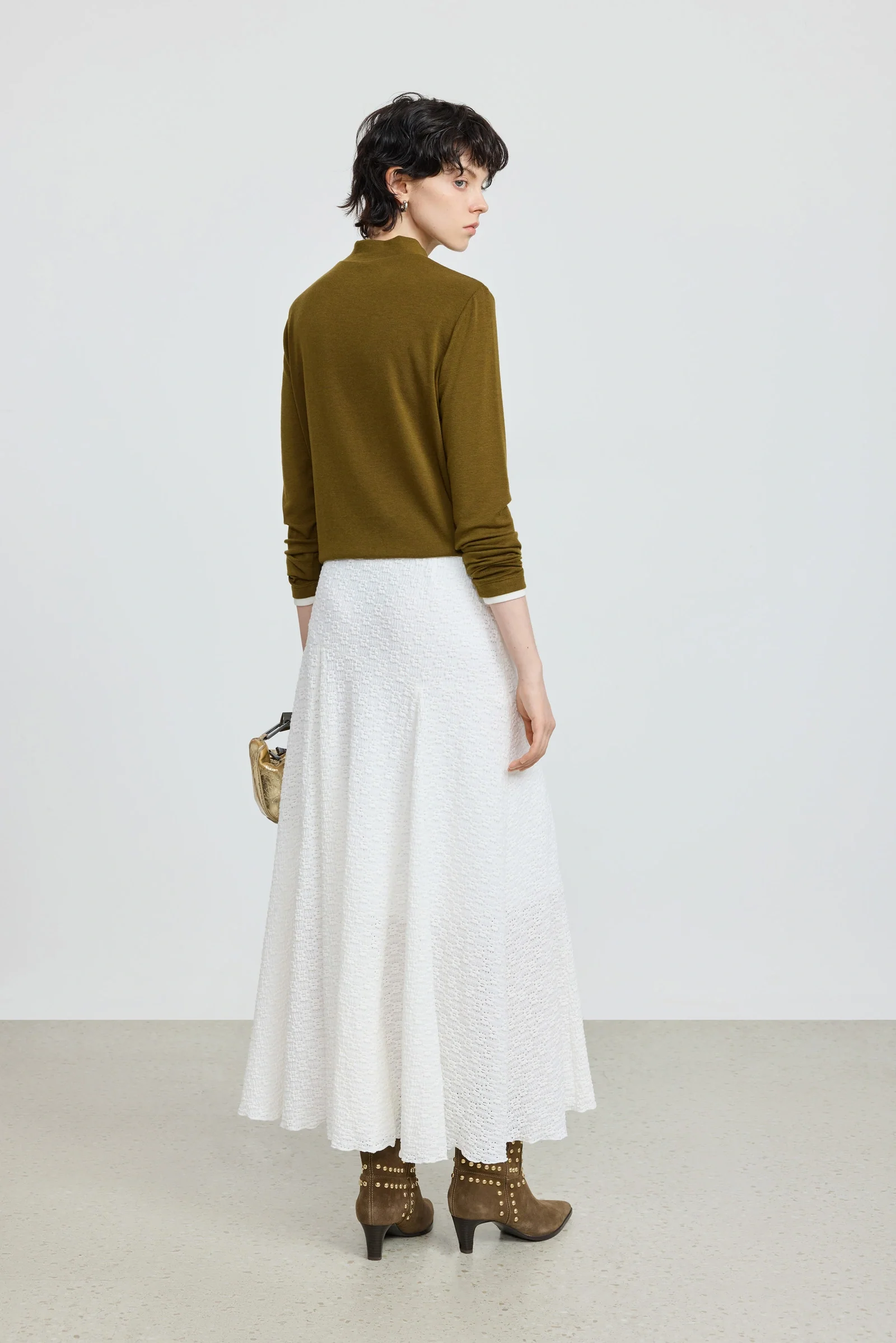 Lace Textured Skirt - Image 4