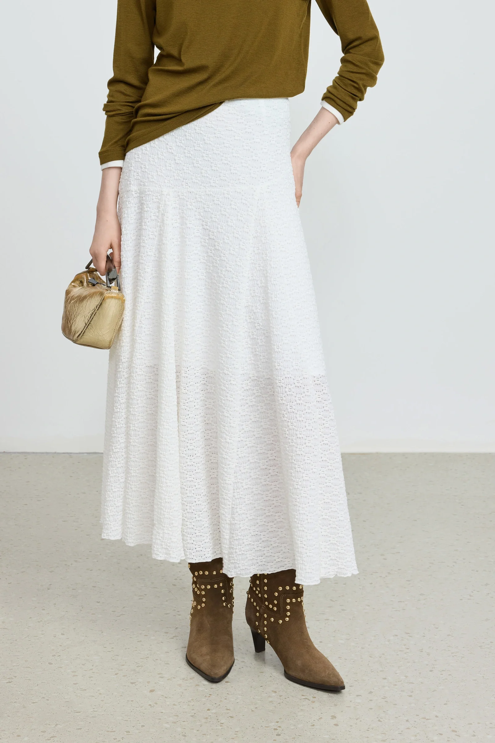 Lace Textured Skirt - Image 7