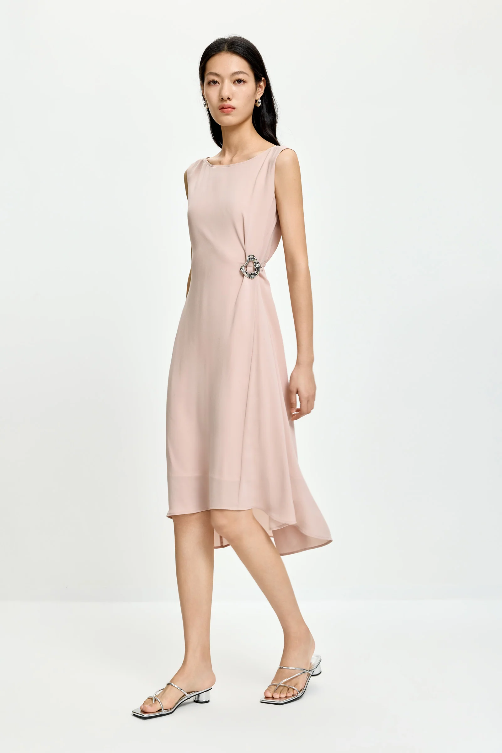 [Light Sculpt] LILY Triacetate Off-Shoulder Dress - Image 15