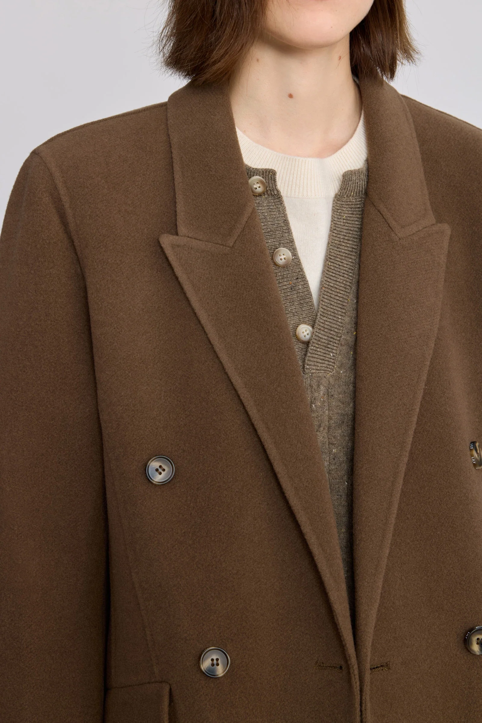 LILY 100% Merino Wool Double-Face Coat - Image 6