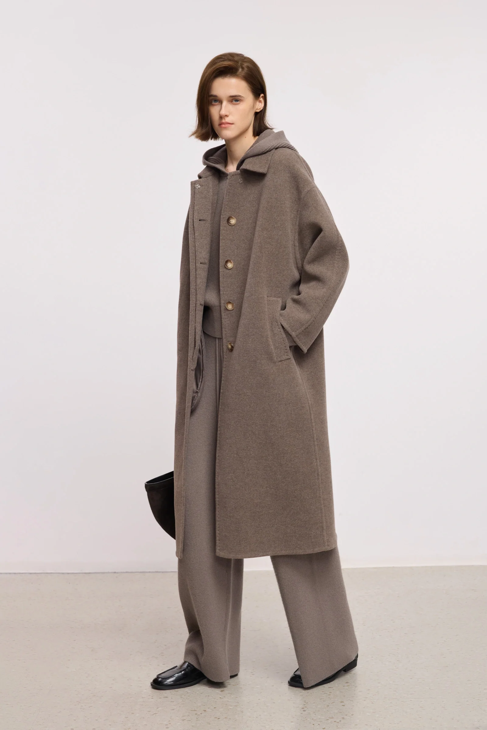 LILY 100% Merino Wool Tailored Coat - Image 3