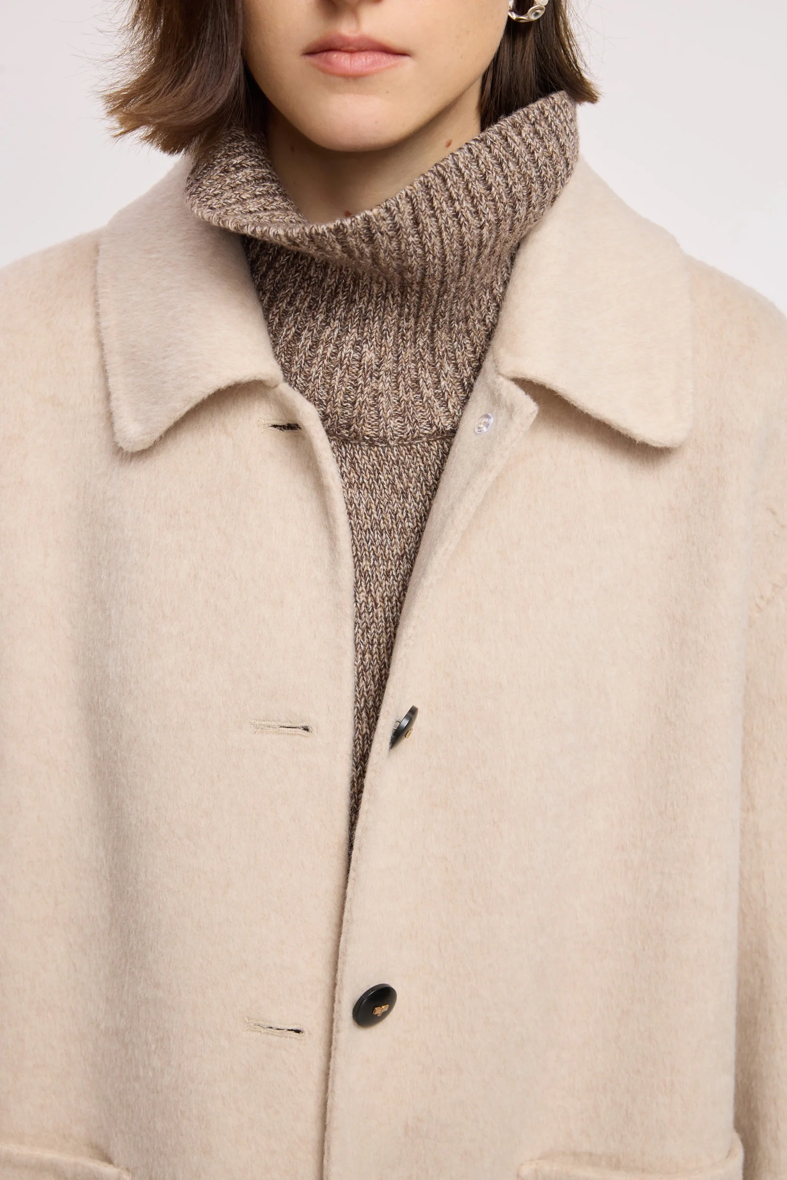 LILY 100% Wool Relaxed Coat - Image 8