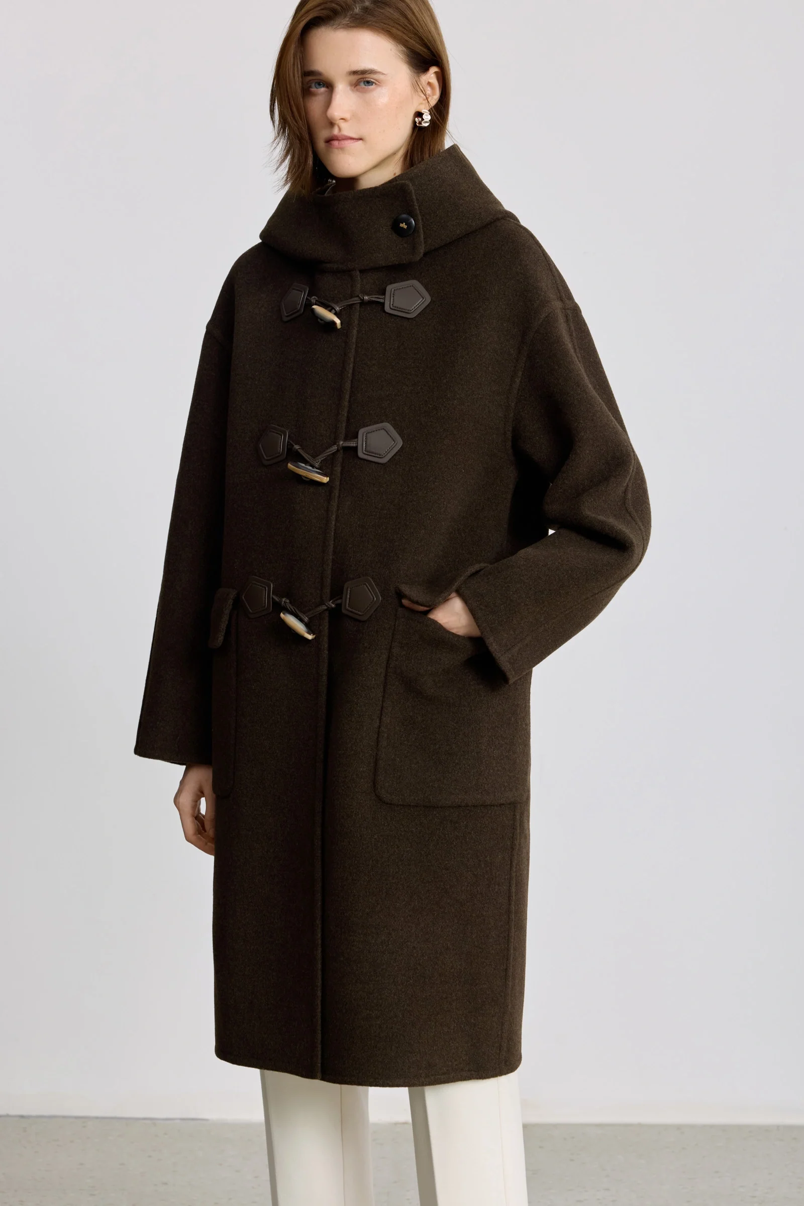 LILY 100% Wool Toggle Coat - Image 4