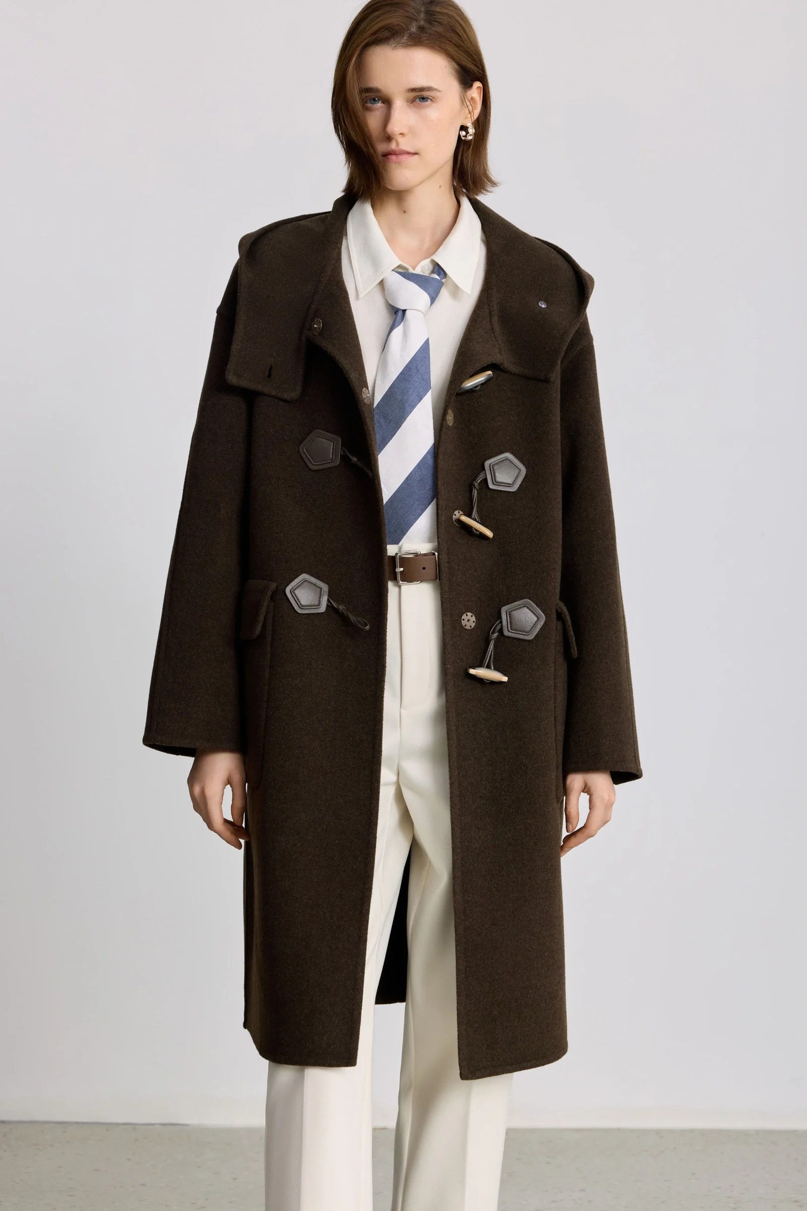 LILY 100% Wool Toggle Coat - Image 5