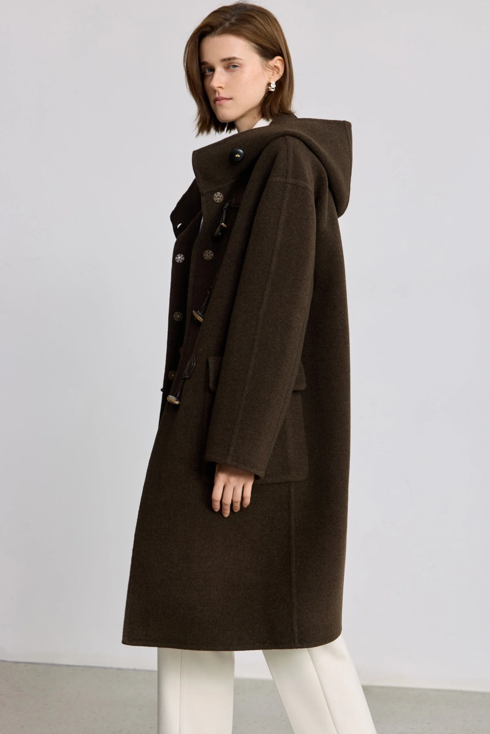 LILY 100% Wool Toggle Coat - Image 6