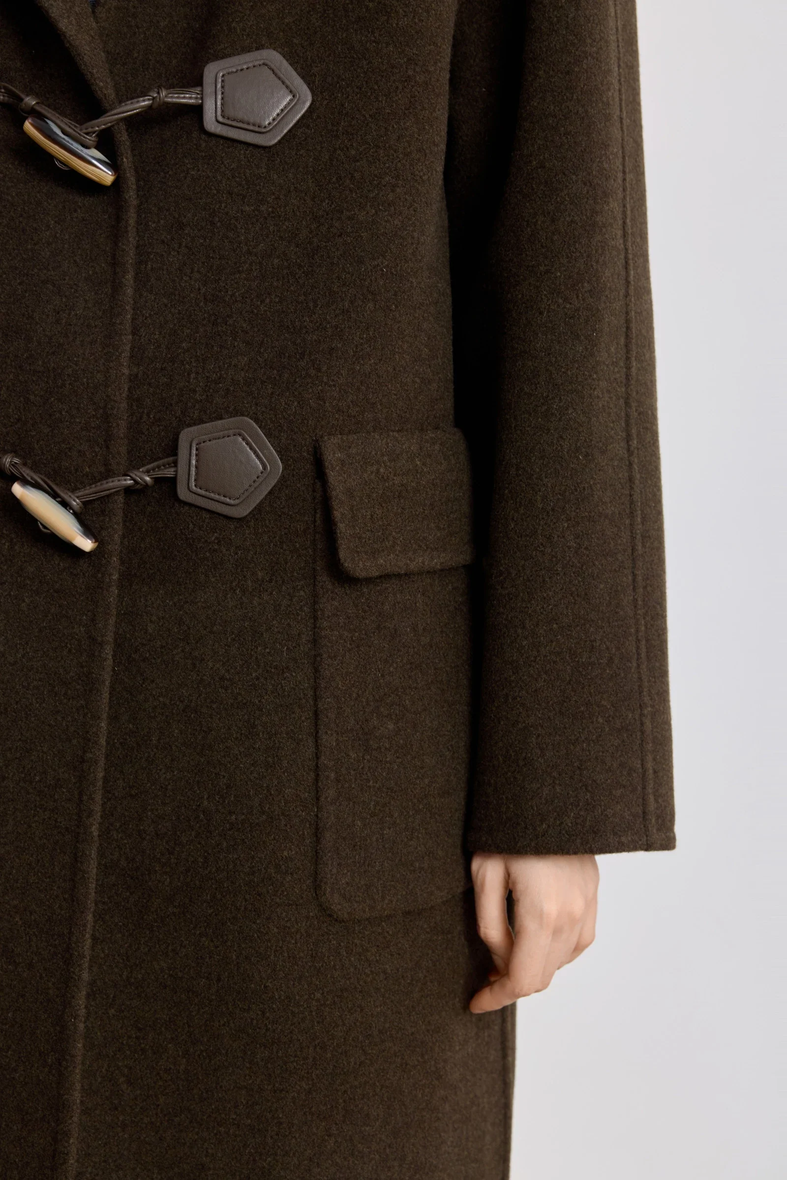 LILY 100% Wool Toggle Coat - Image 8
