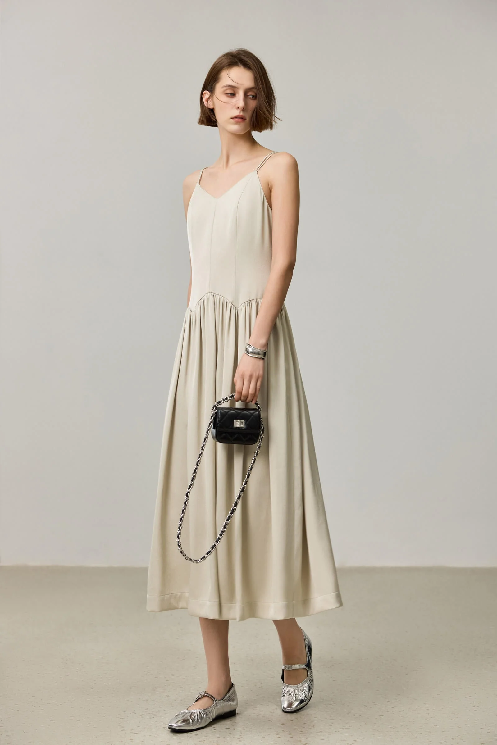 LILY Acetate Slip Dress - Image 3