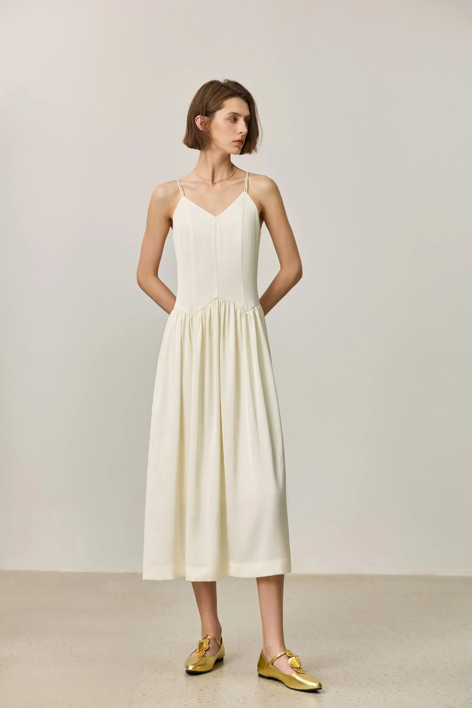 LILY Acetate Slip Dress - Image 9