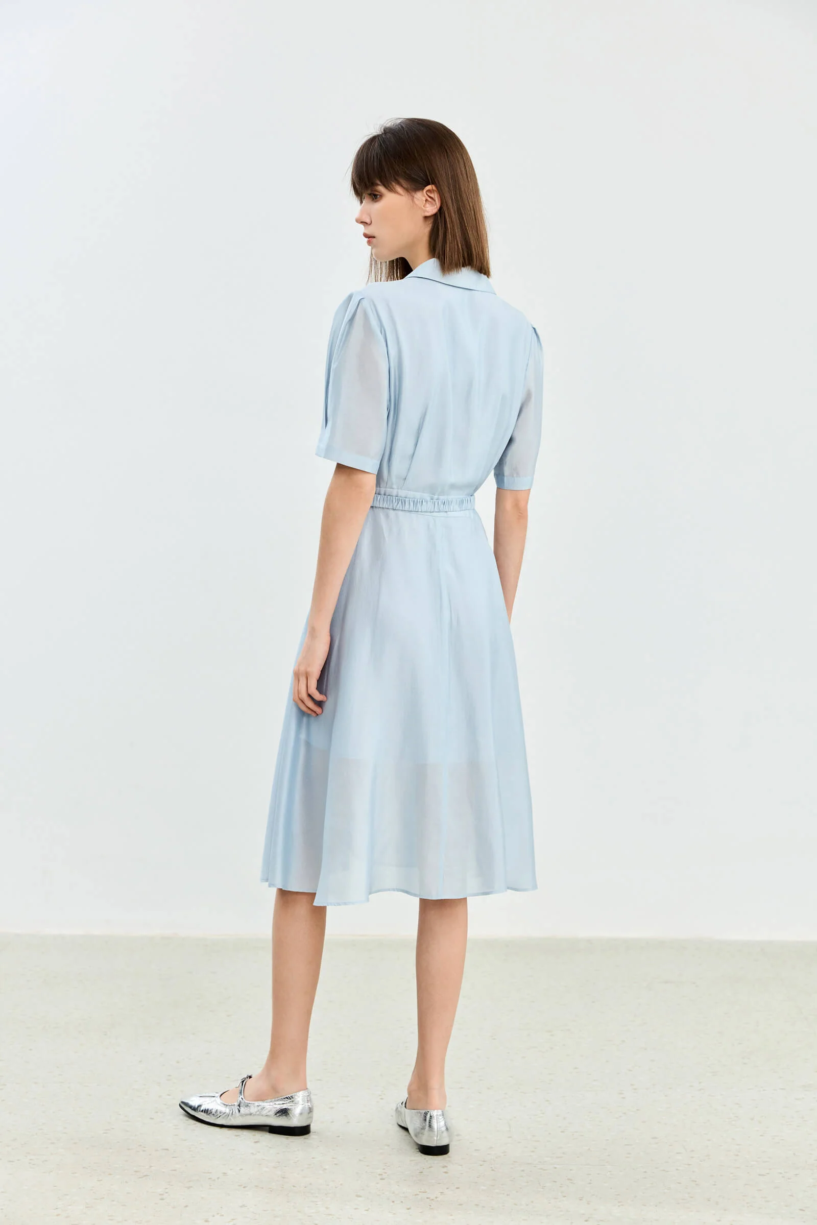 LILY Acetic Acid Silk Suit Dress - Image 13