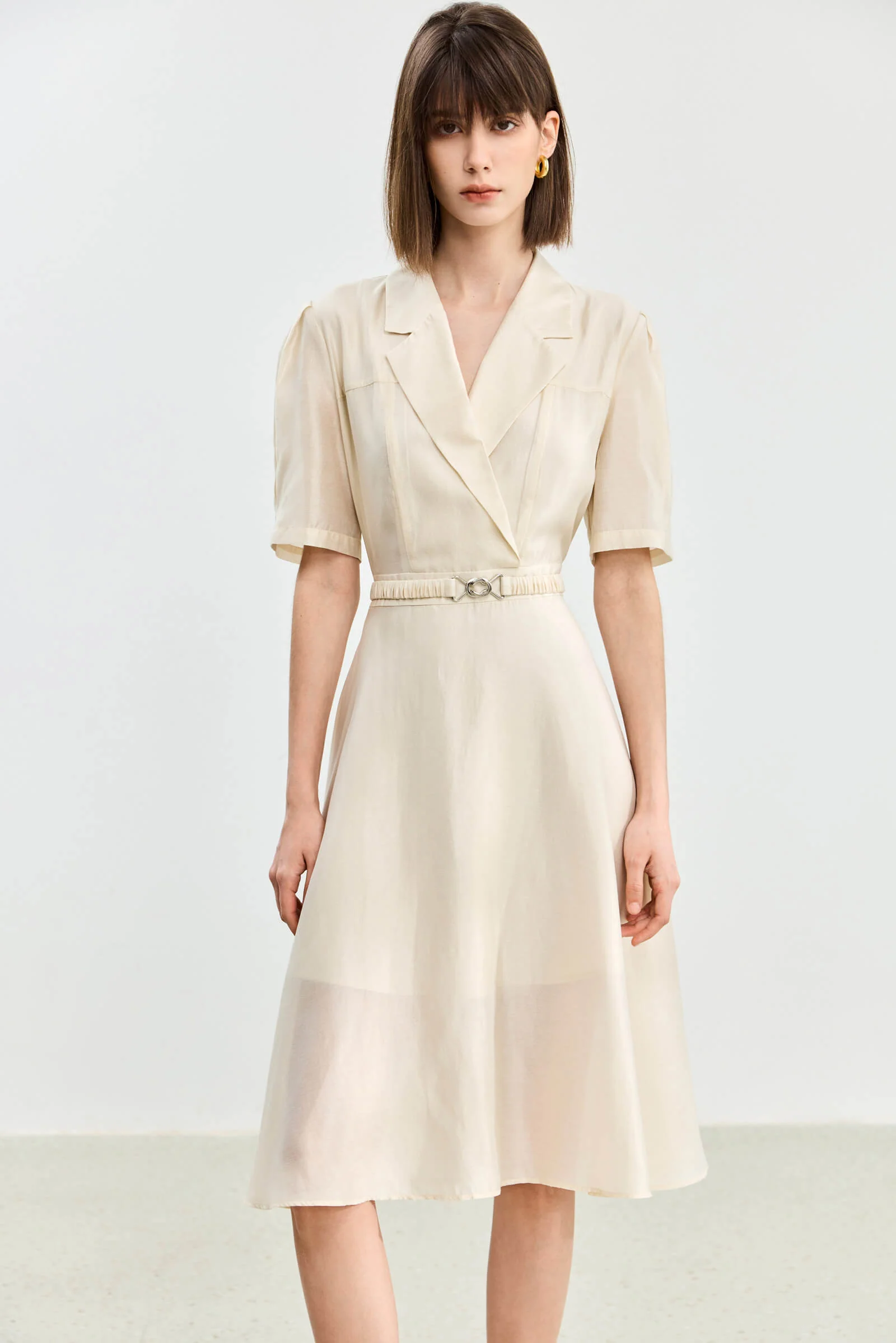 LILY Acetic Acid Silk Suit Dress - Image 16