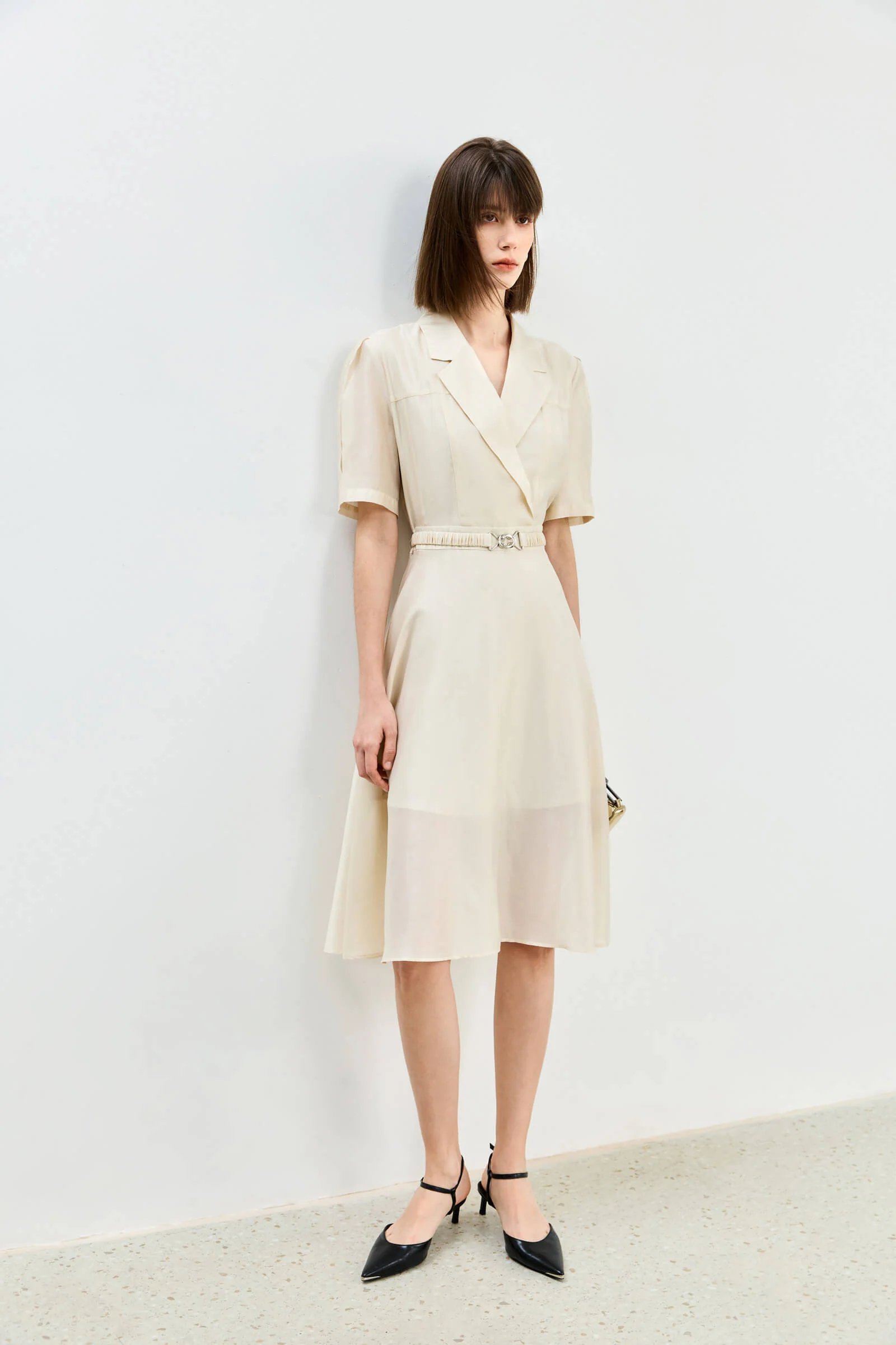 LILY Acetic Acid Silk Suit Dress - Image 18