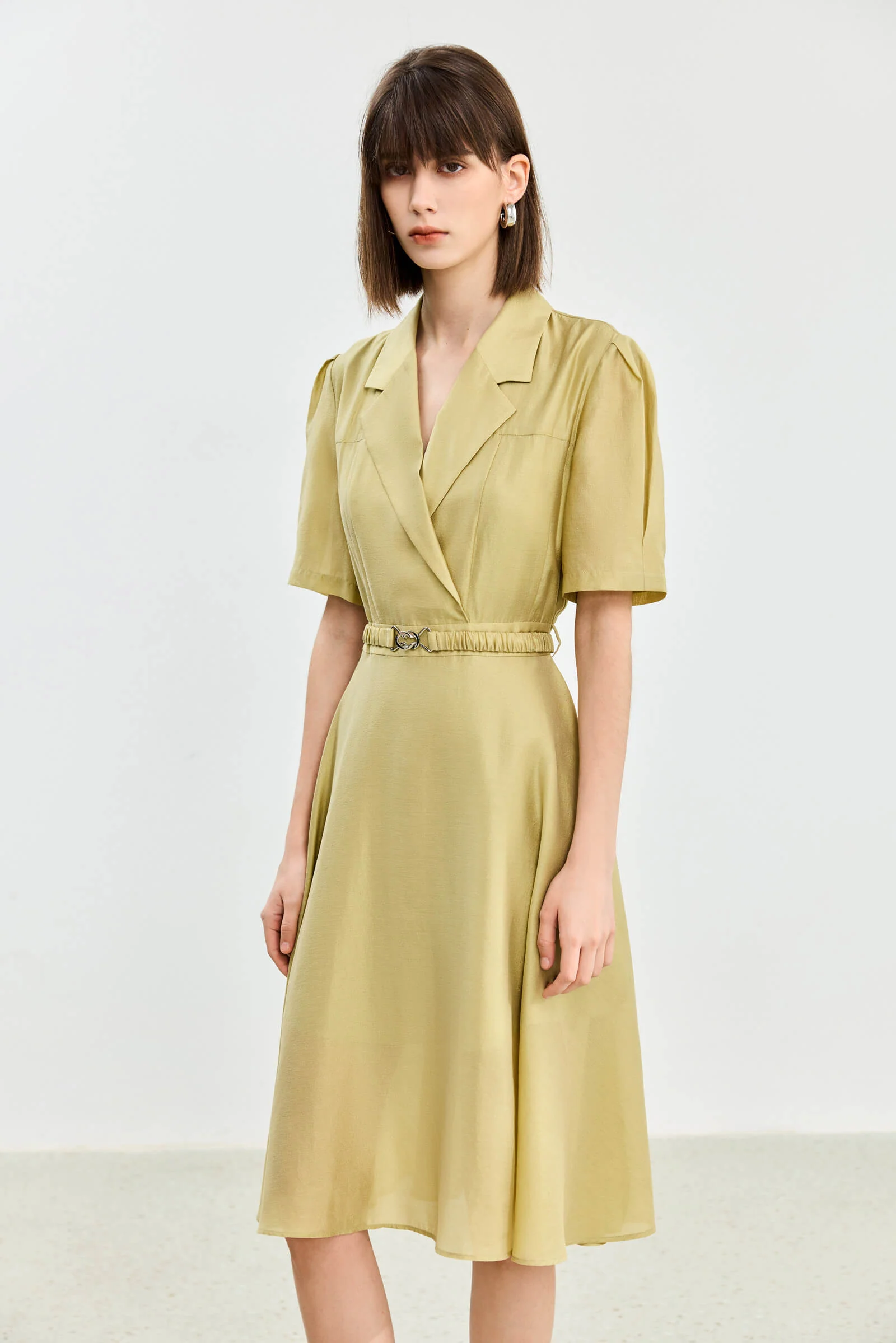 LILY Acetic Acid Silk Suit Dress - Image 4