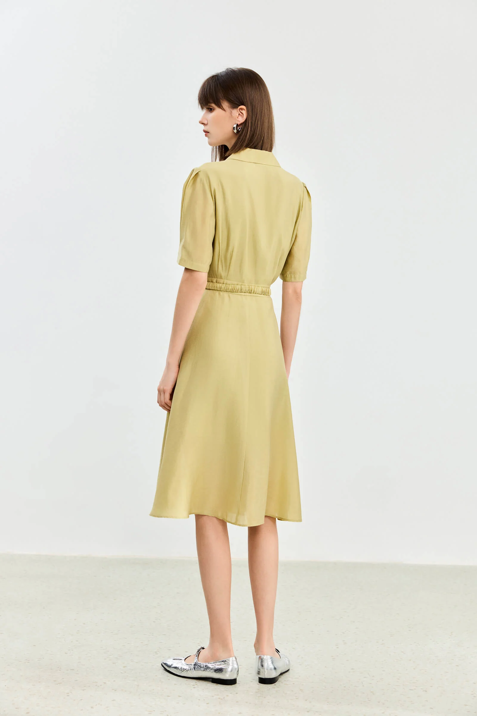 LILY Acetic Acid Silk Suit Dress - Image 5