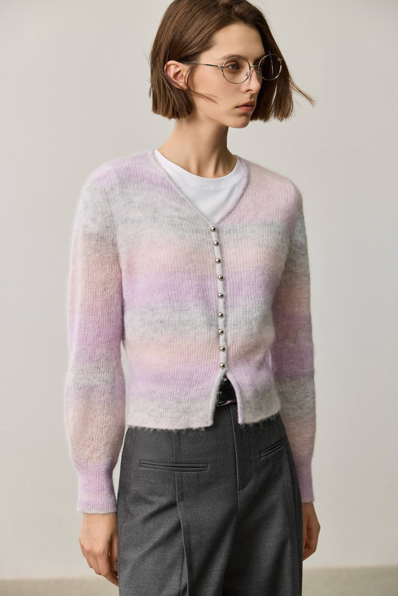 LILY Alpaca-Blend Striped Knit Cardigan - Image 23