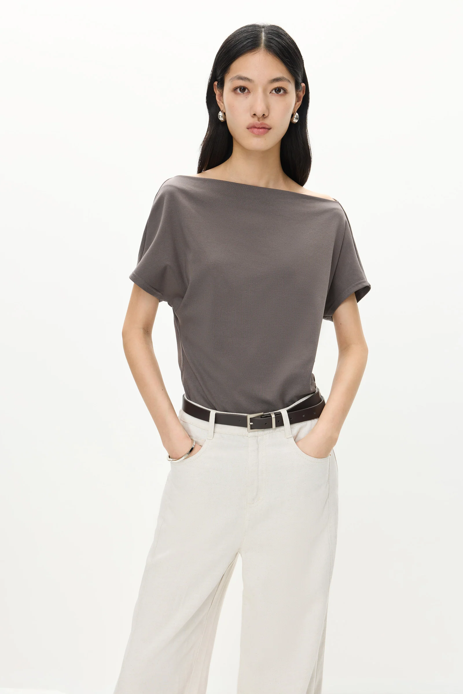 LILY Asymmetric Off-Shoulder Tee - Image 17