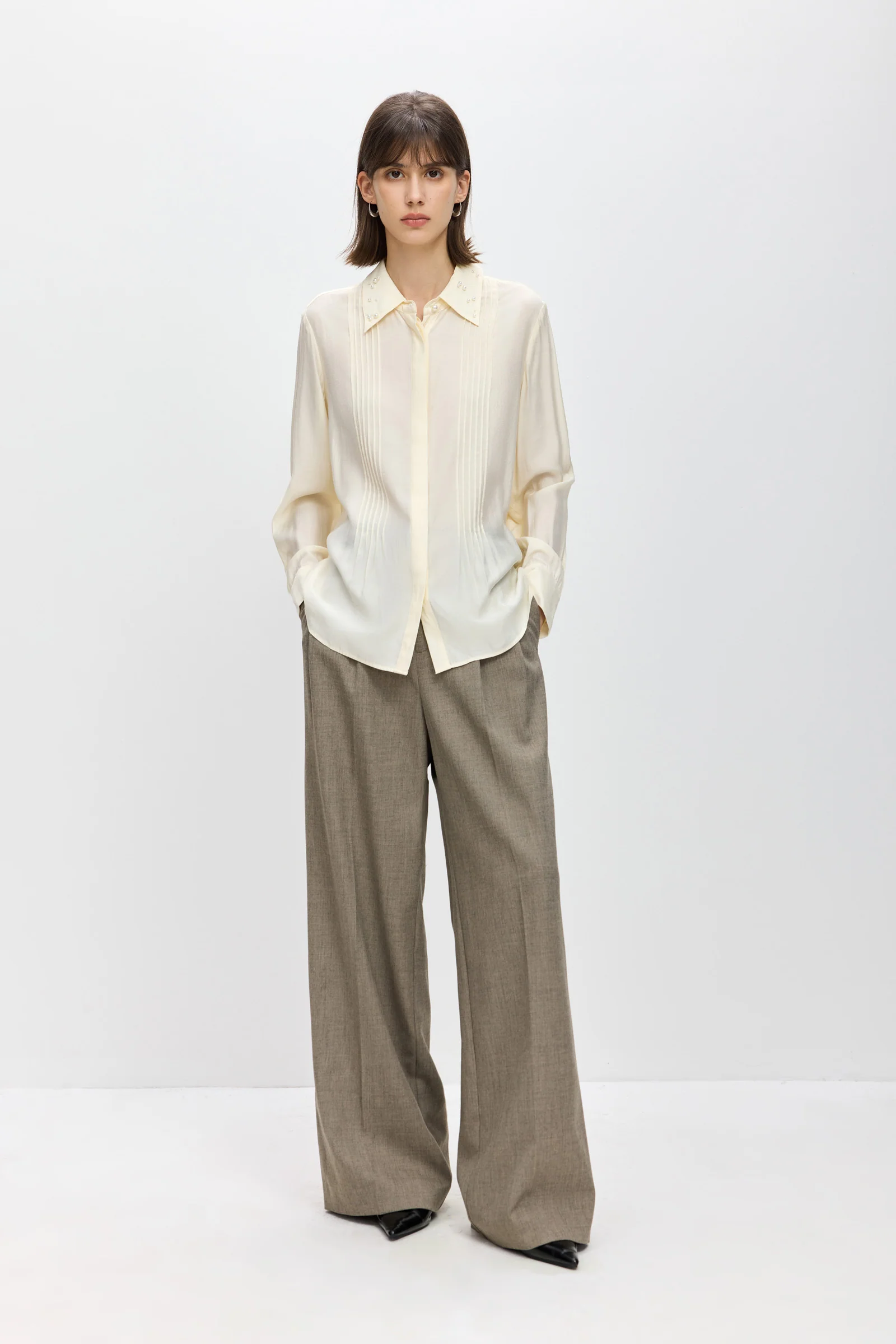 LILY Beaded Collared Shirt - Image 2