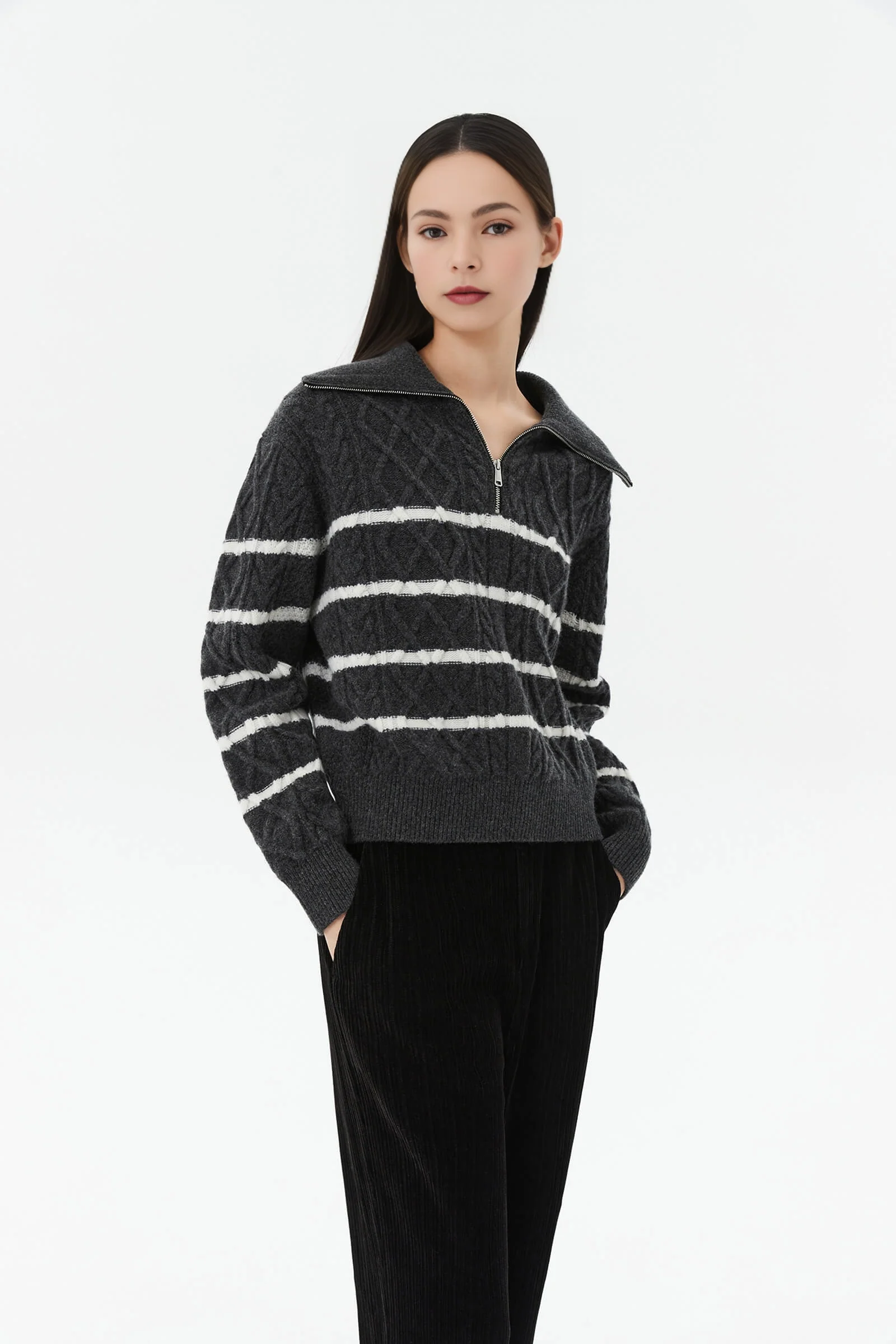 LILY Beautiful Merino Wool Knit Sweater - Image 13