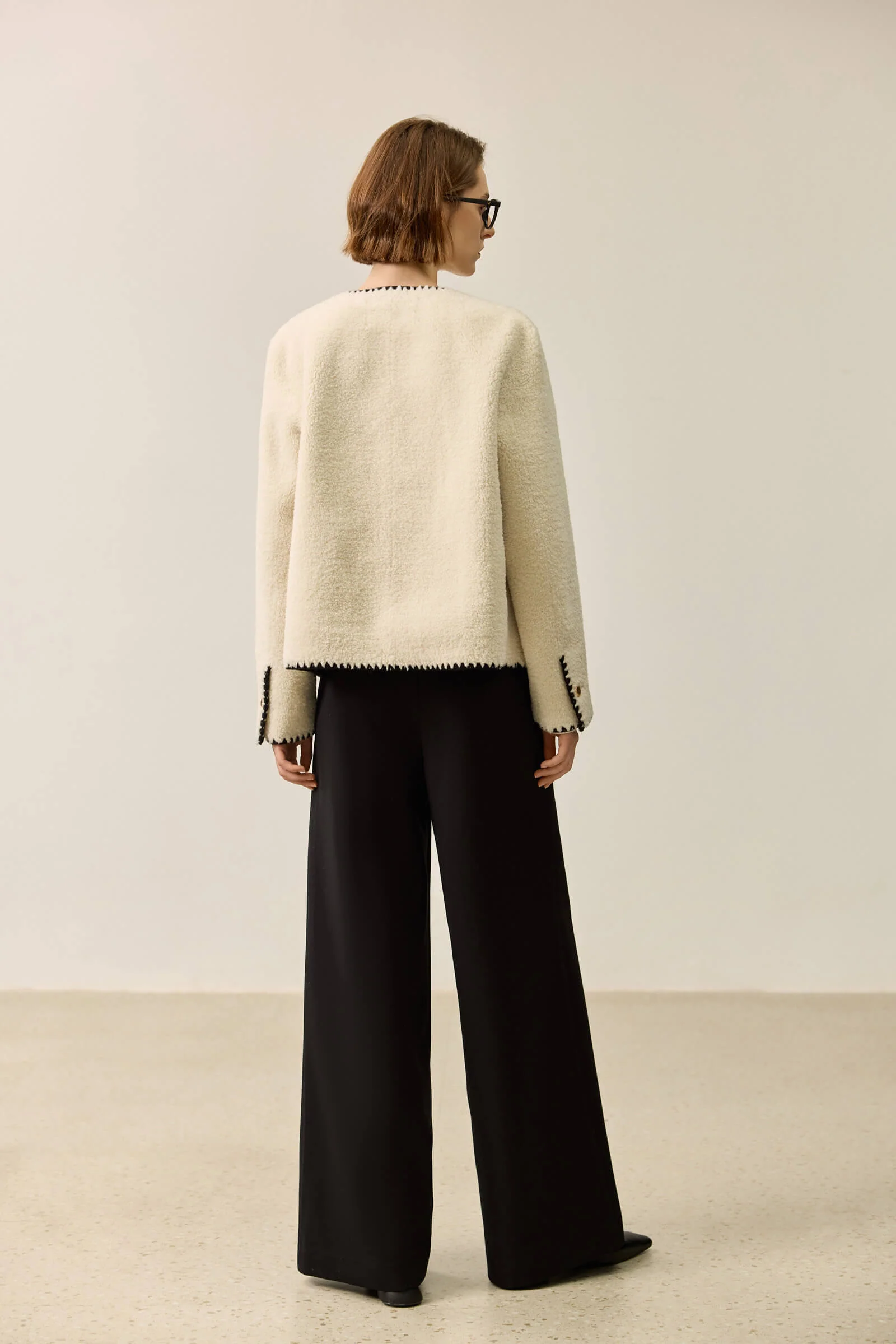 LILY Bouclé Fleece Casual Jacket - Image 6